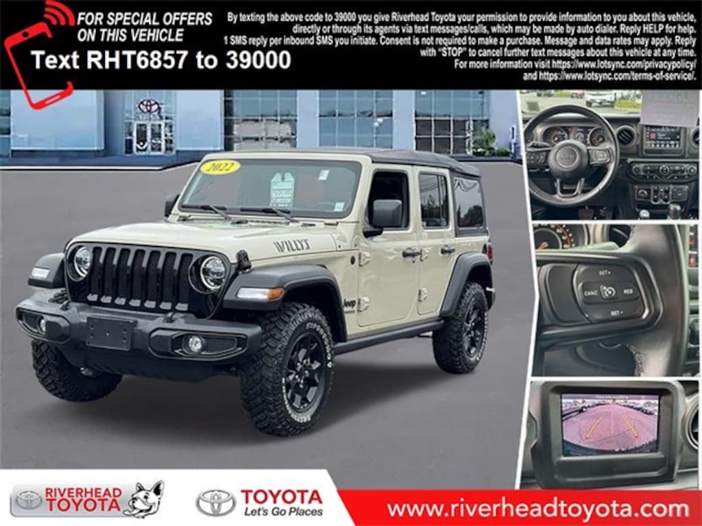 Used 2022 Jeep Wrangler Unlimited Willys SUV