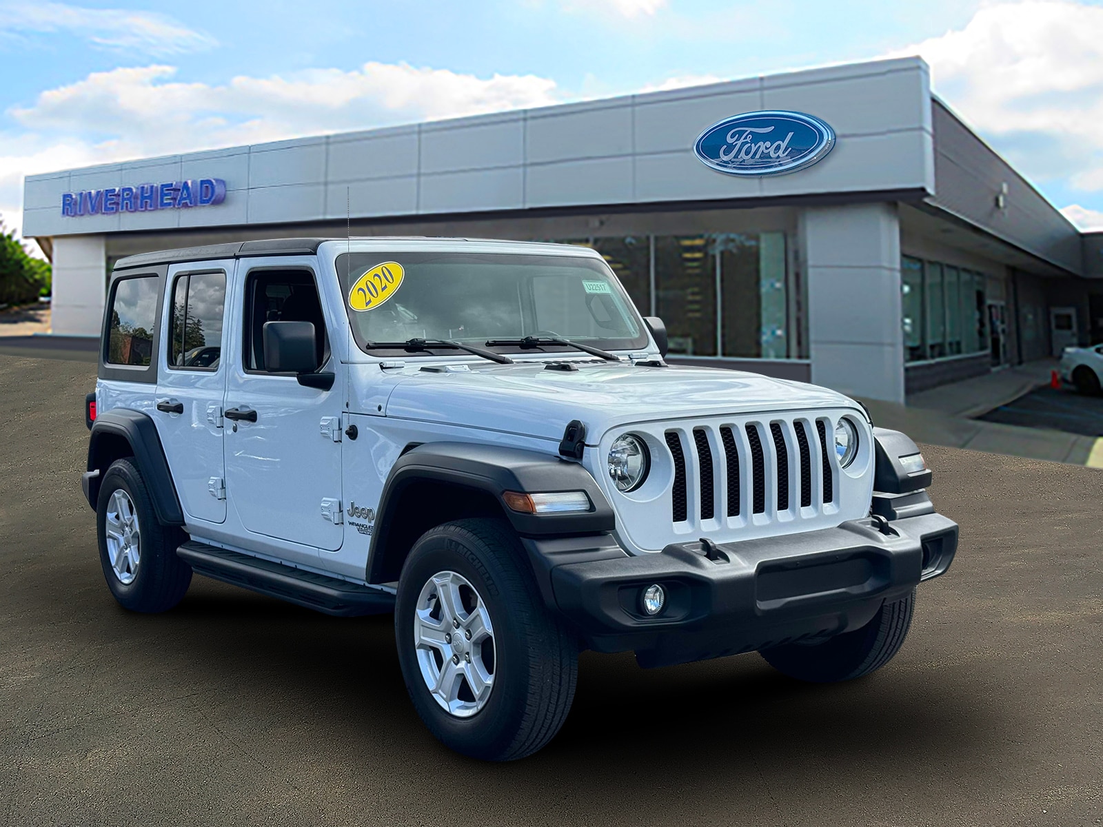 Used 2020 Jeep Wrangler Unlimited Sport S with VIN 1C4HJXDNXLW223775 for sale in Riverhead, NY