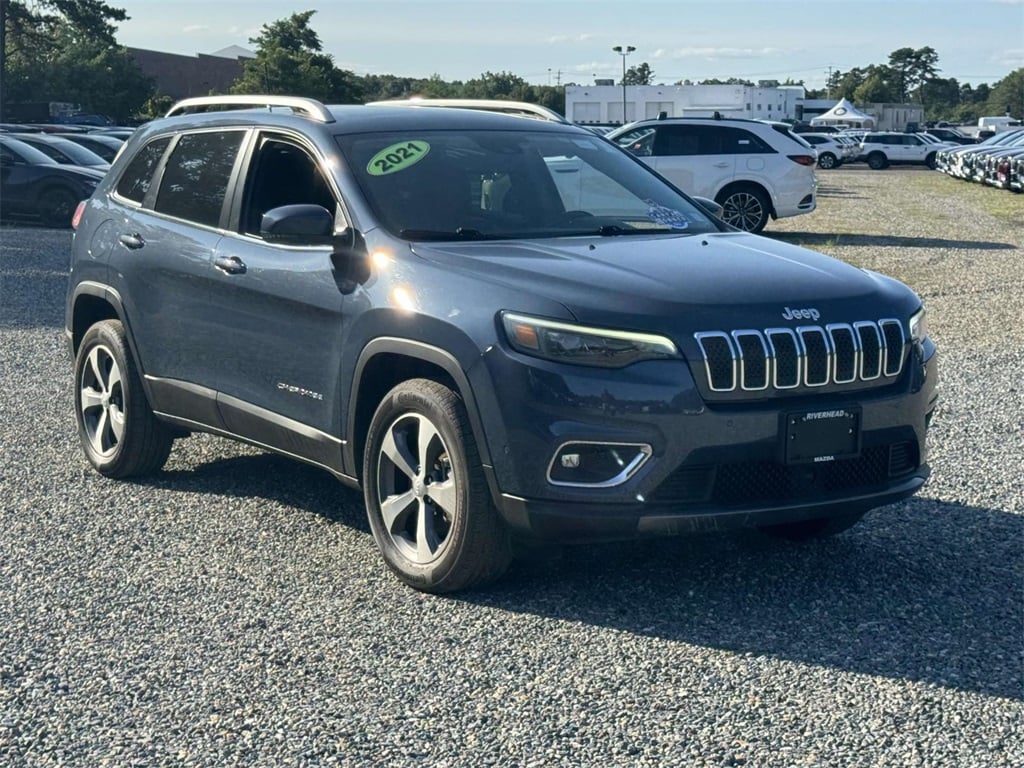 Used 2021 Jeep Cherokee Limited with VIN 1C4PJMDX3MD139127 for sale in Riverhead, NY