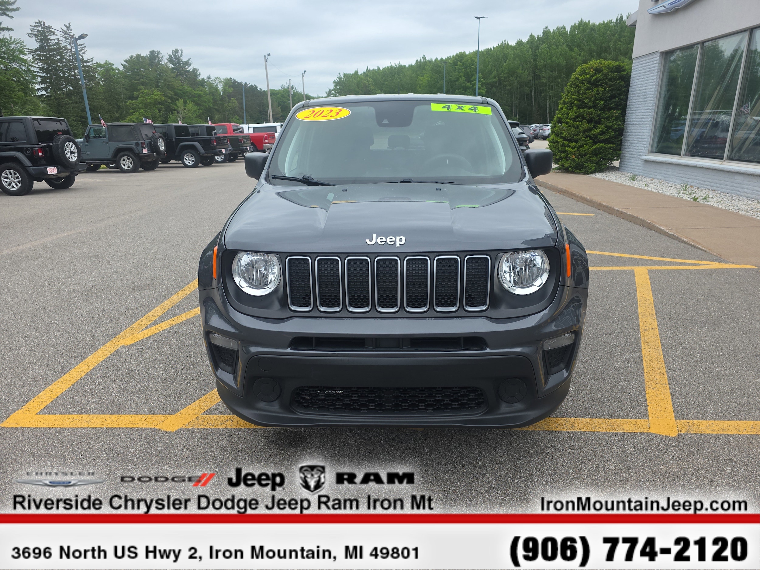 Certified 2023 Jeep Renegade Latitude with VIN ZACNJDB11PPP63274 for sale in Iron Mountain, MI