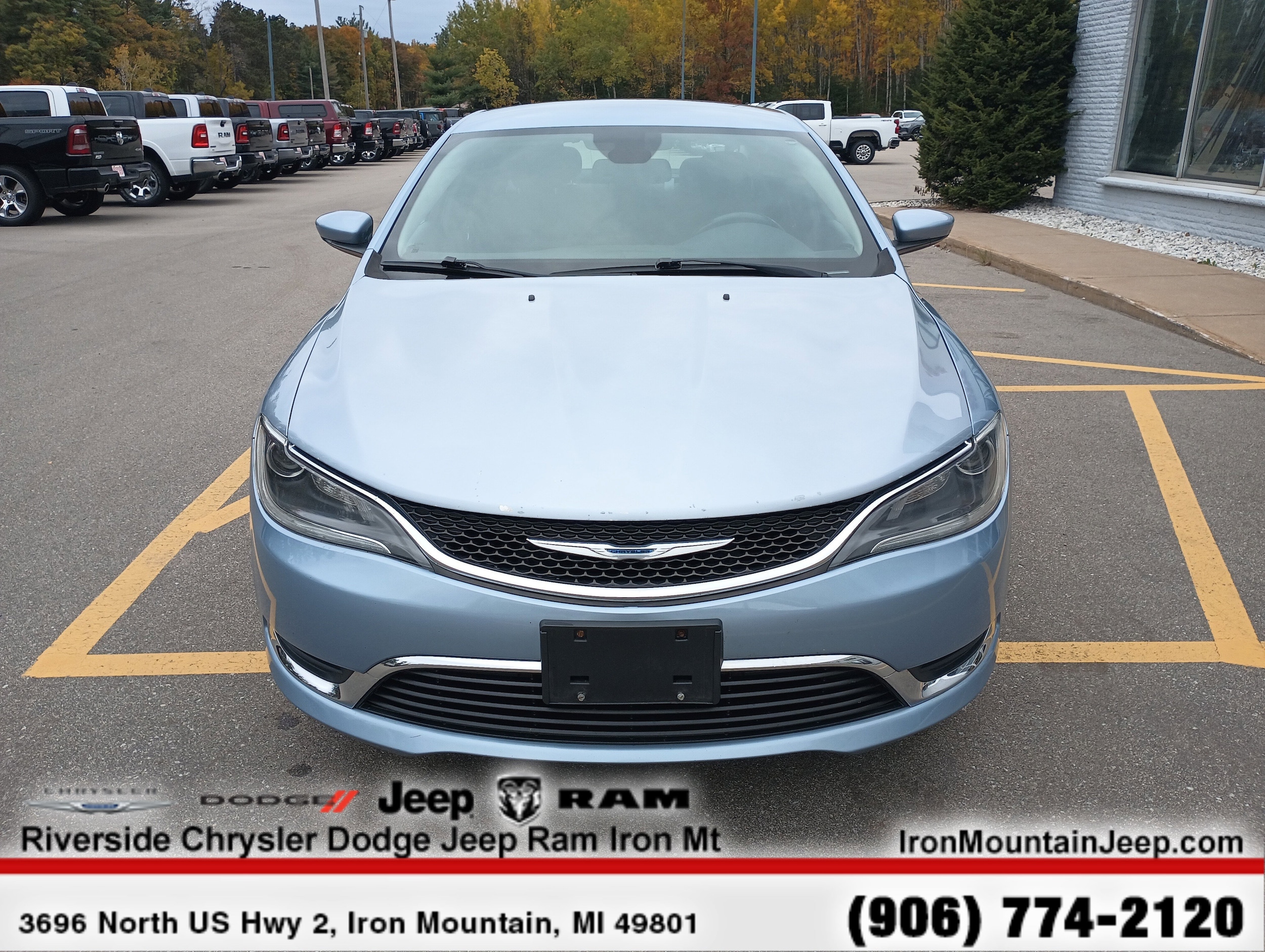 Used 2015 Chrysler 200 Limited with VIN 1C3CCCAB0FN696896 for sale in Iron Mountain, MI