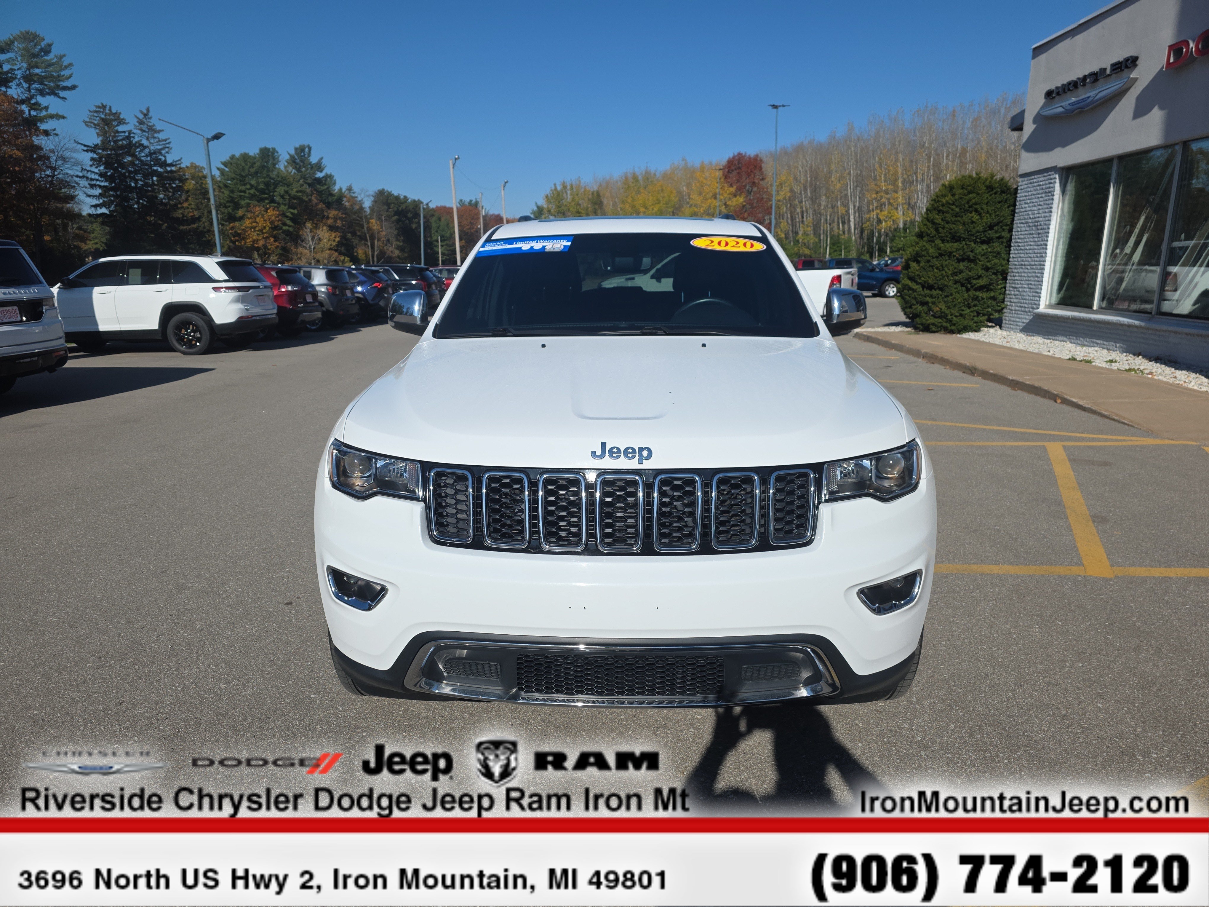 Certified 2020 Jeep Grand Cherokee Limited with VIN 1C4RJFBG3LC331546 for sale in Iron Mountain, MI