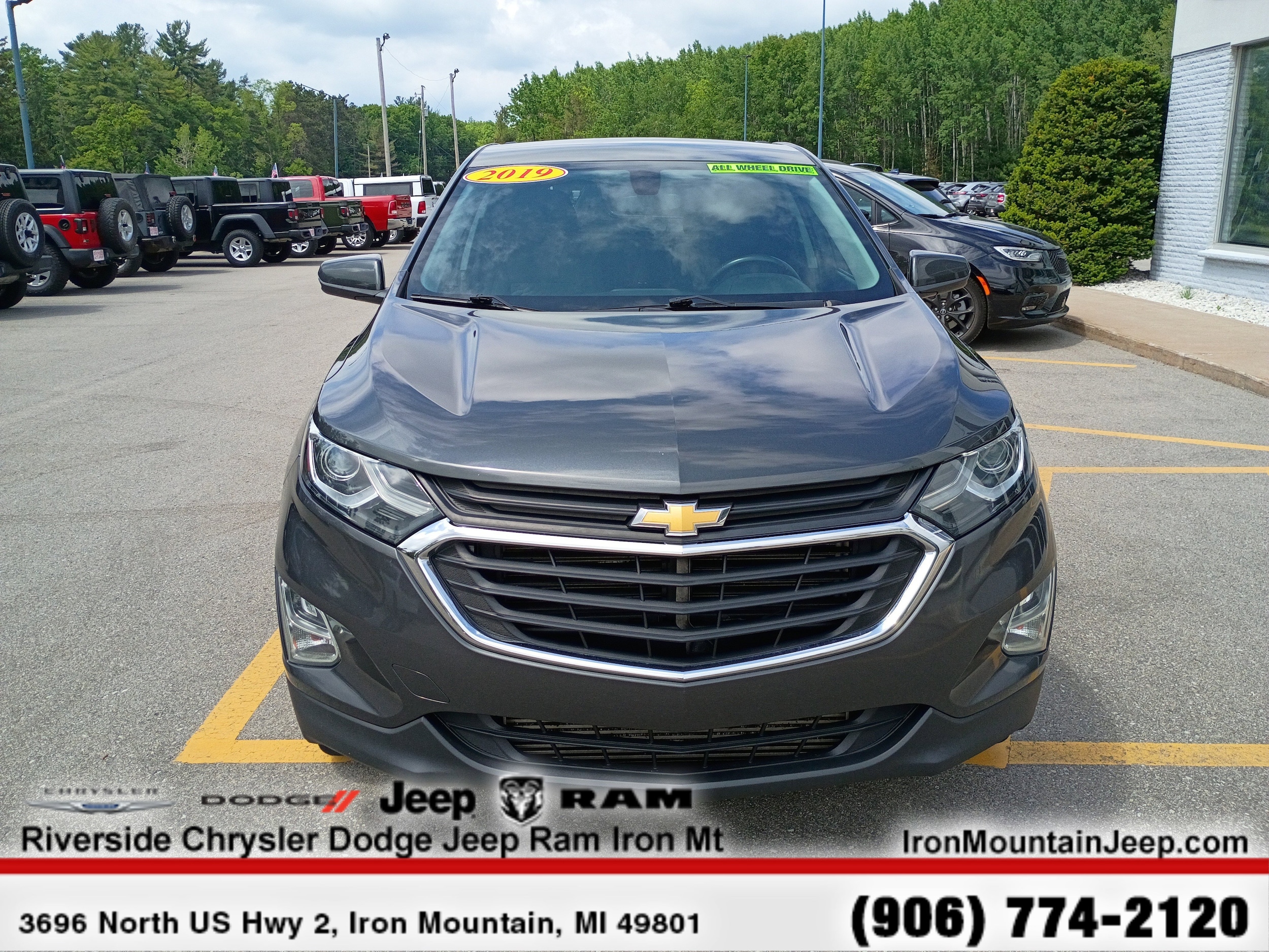 Used 2019 Chevrolet Equinox LT with VIN 2GNAXUEV6K6228775 for sale in Iron Mountain, MI