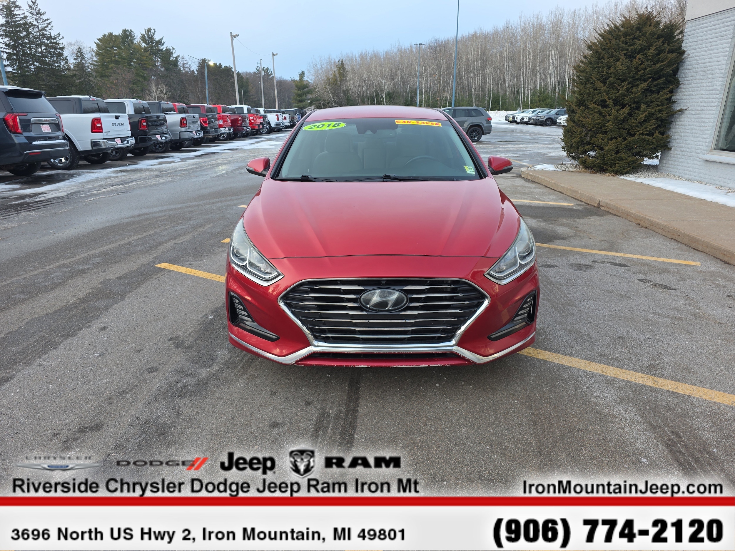 Used 2018 Hyundai Sonata SEL with VIN 5NPE34AF8JH667698 for sale in Iron Mountain, MI