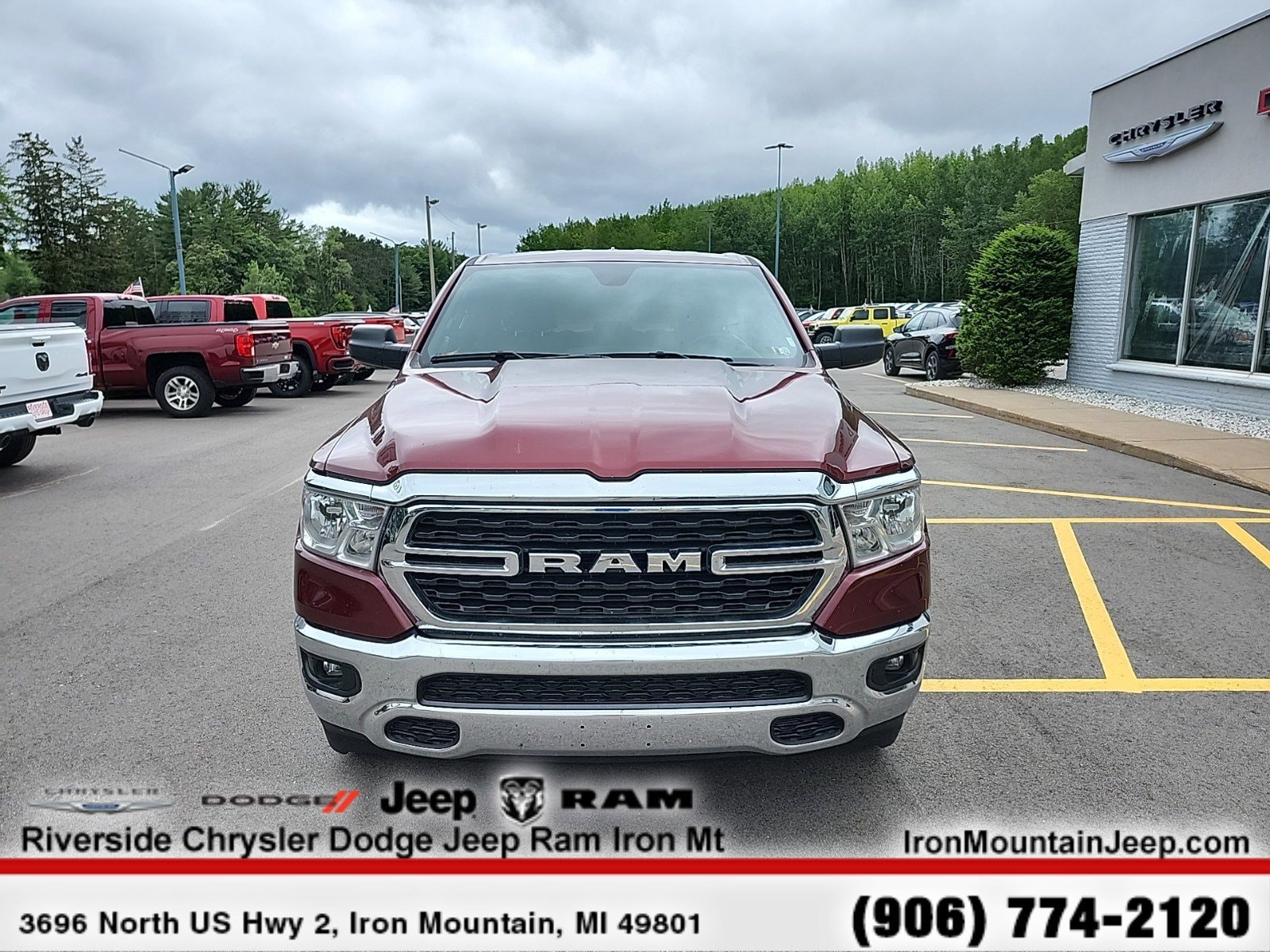 Certified 2022 RAM Ram 1500 Pickup Big Horn/Lone Star with VIN 1C6RRFBG9NN278956 for sale in Iron Mountain, MI