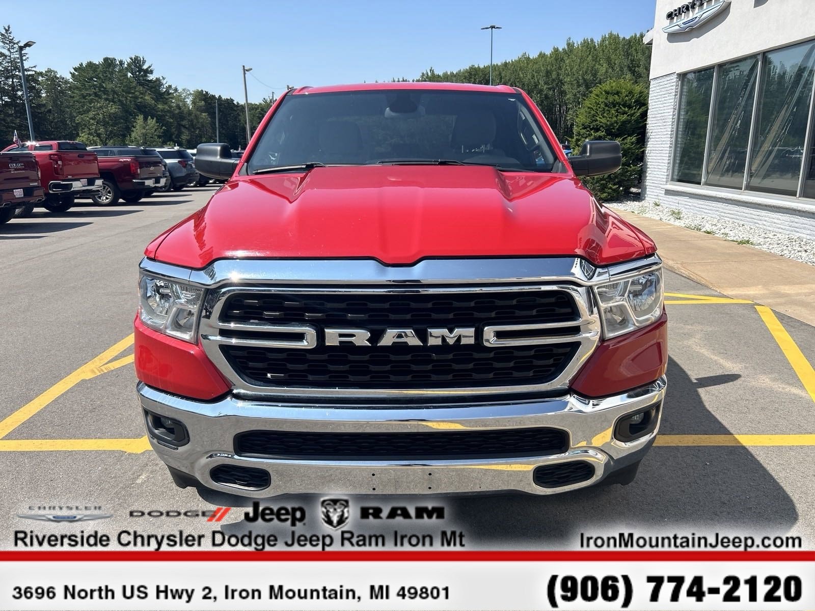 Certified 2022 RAM Ram 1500 Pickup Big Horn/Lone Star with VIN 1C6RRFBG1NN279230 for sale in Iron Mountain, MI