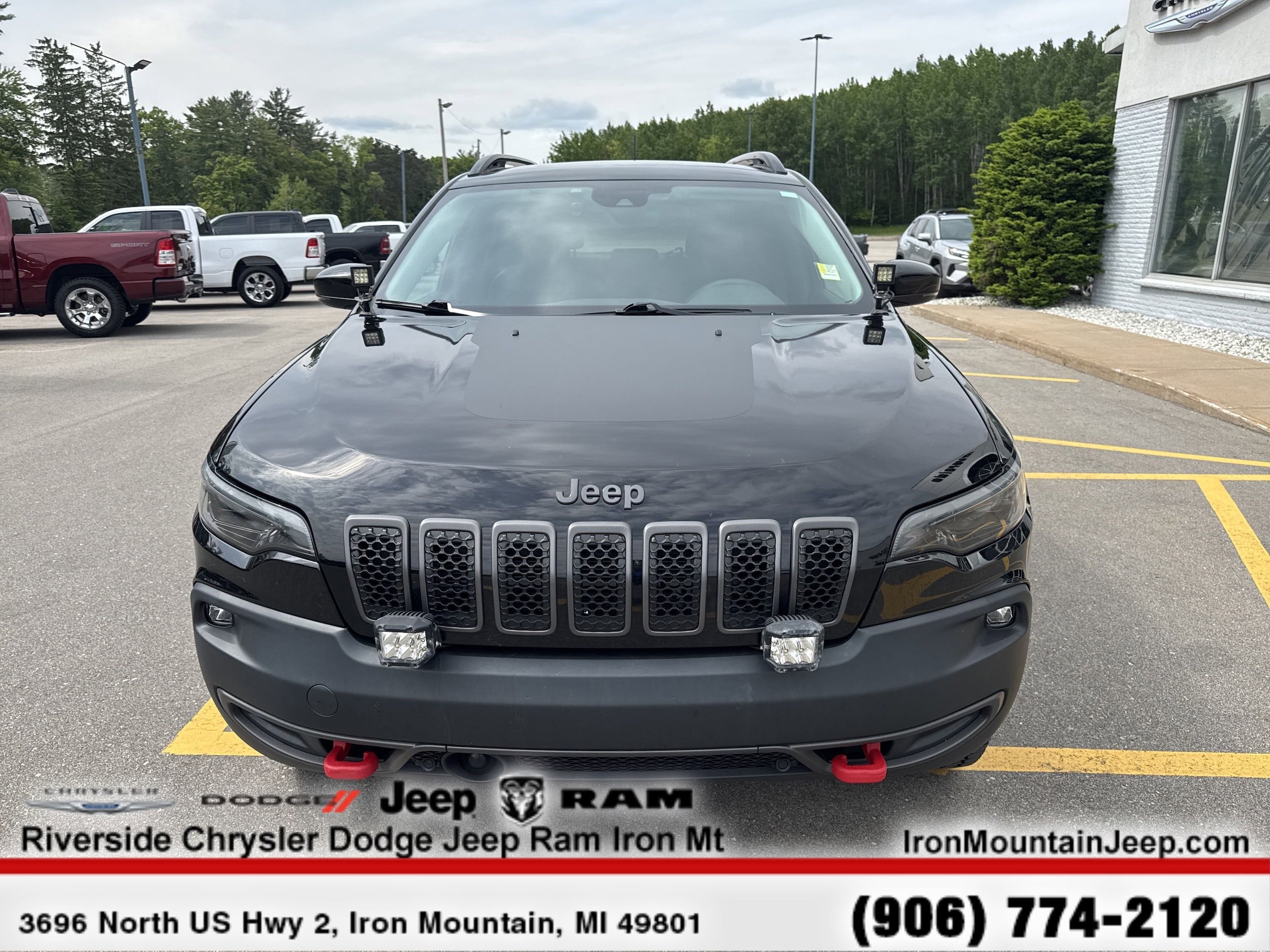 Certified 2022 Jeep Cherokee Trailhawk with VIN 1C4PJMBX4ND553201 for sale in Iron Mountain, MI
