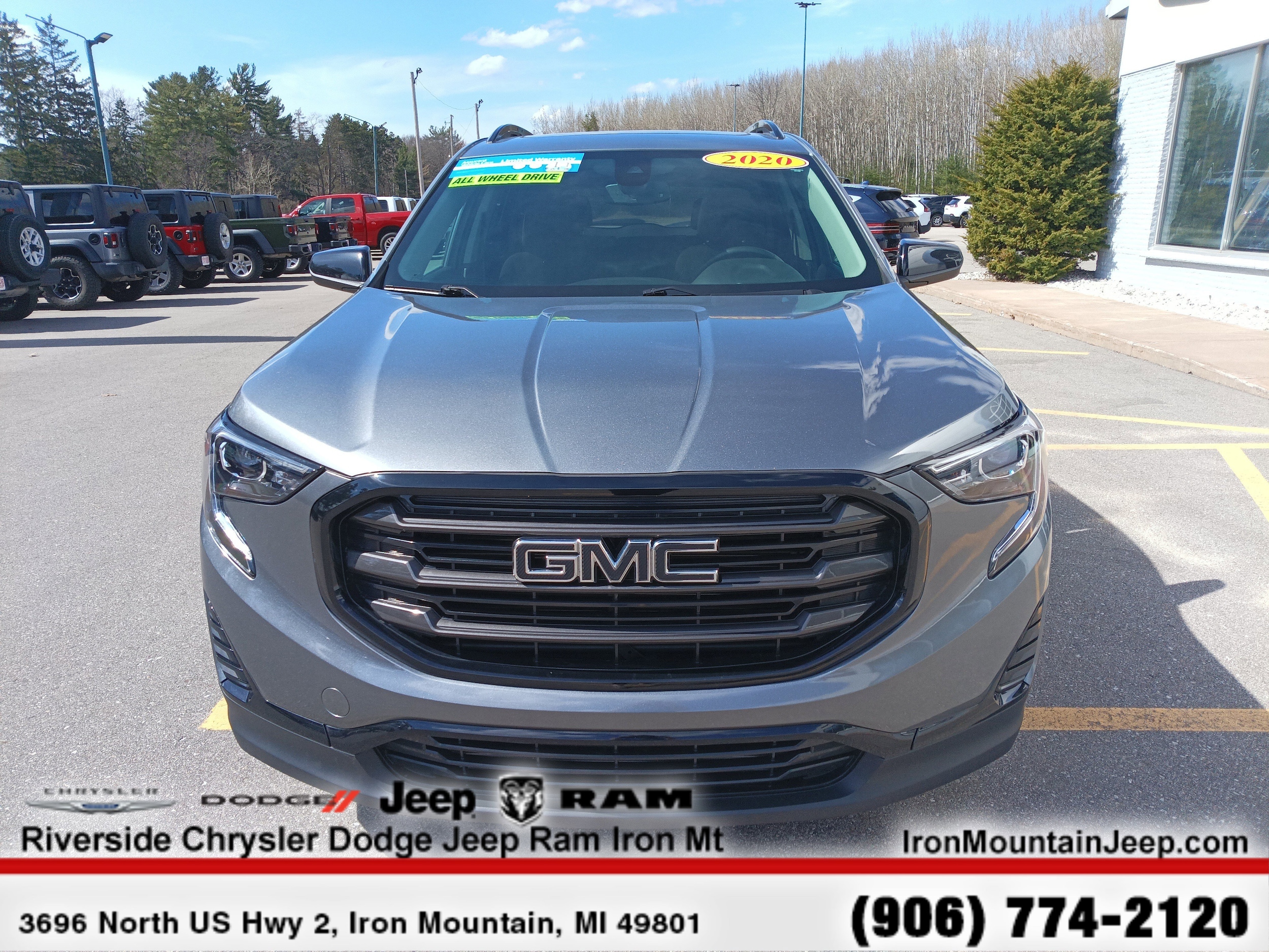 Certified 2020 GMC Terrain SLE with VIN 3GKALTEV4LL344623 for sale in Iron Mountain, MI