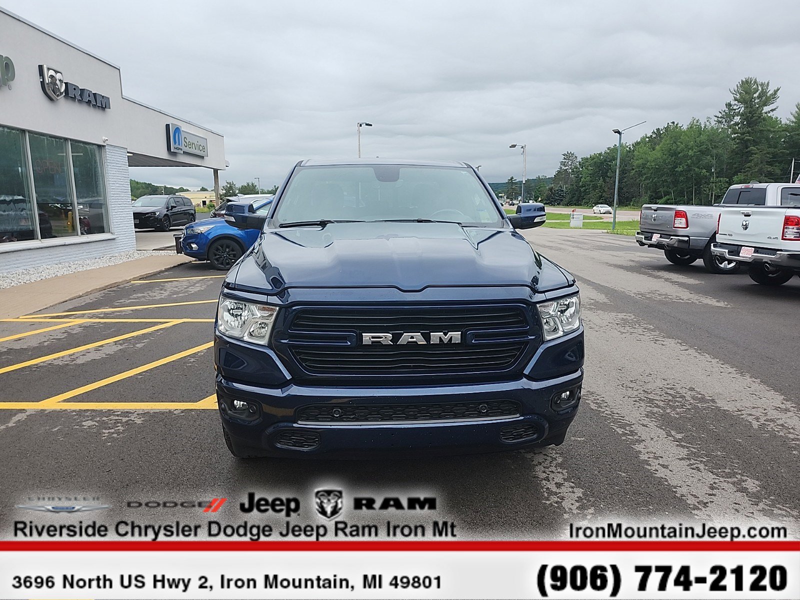 Used 2021 RAM Ram 1500 Pickup Big Horn/Lone Star with VIN 1C6SRFBT5MN789514 for sale in Iron Mountain, MI