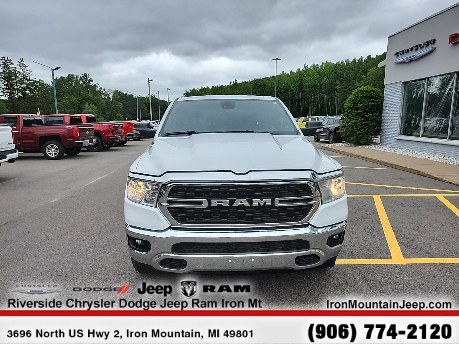 Certified 2022 RAM Ram 1500 Pickup Big Horn/Lone Star with VIN 1C6SRFBT8NN145992 for sale in Iron Mountain, MI