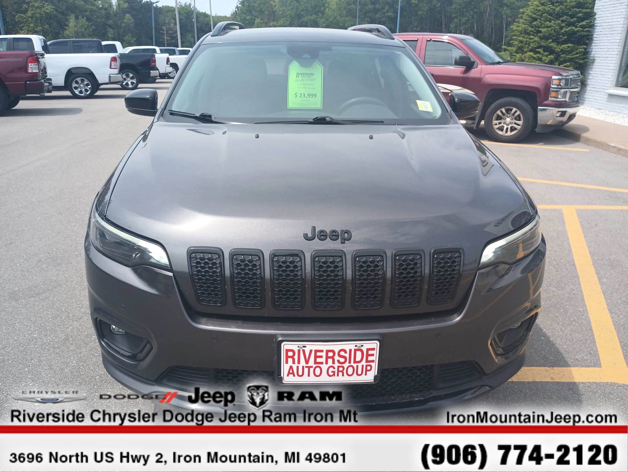 Certified 2023 Jeep Cherokee Altitude Lux with VIN 1C4PJMMB4PD111765 for sale in Iron Mountain, MI