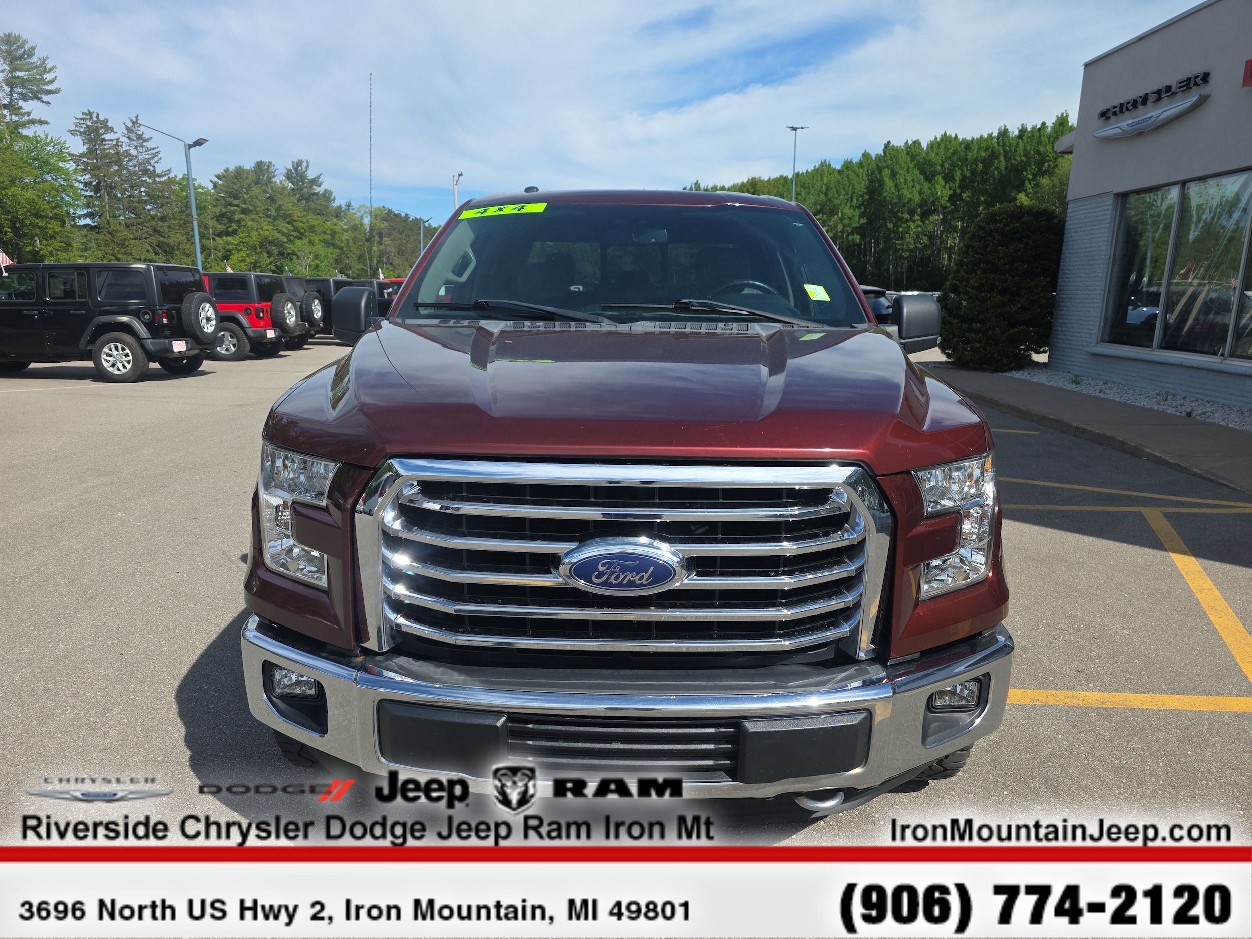 Used 2015 Ford F-150 XLT with VIN 1FTEW1EG3FFD04736 for sale in Iron Mountain, MI
