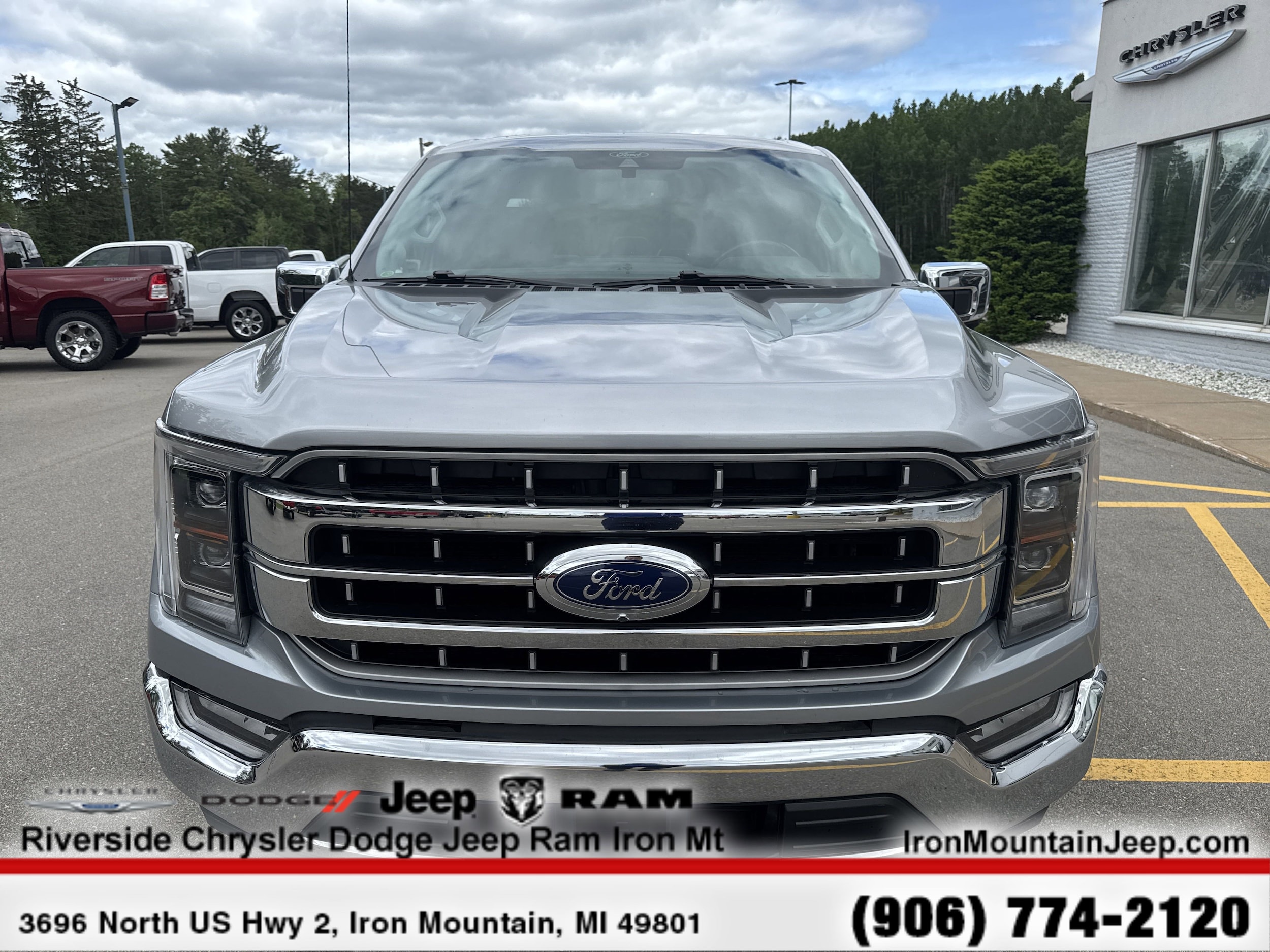 Certified 2021 Ford F-150 Lariat with VIN 1FTEX1EP2MFA29743 for sale in Iron Mountain, MI