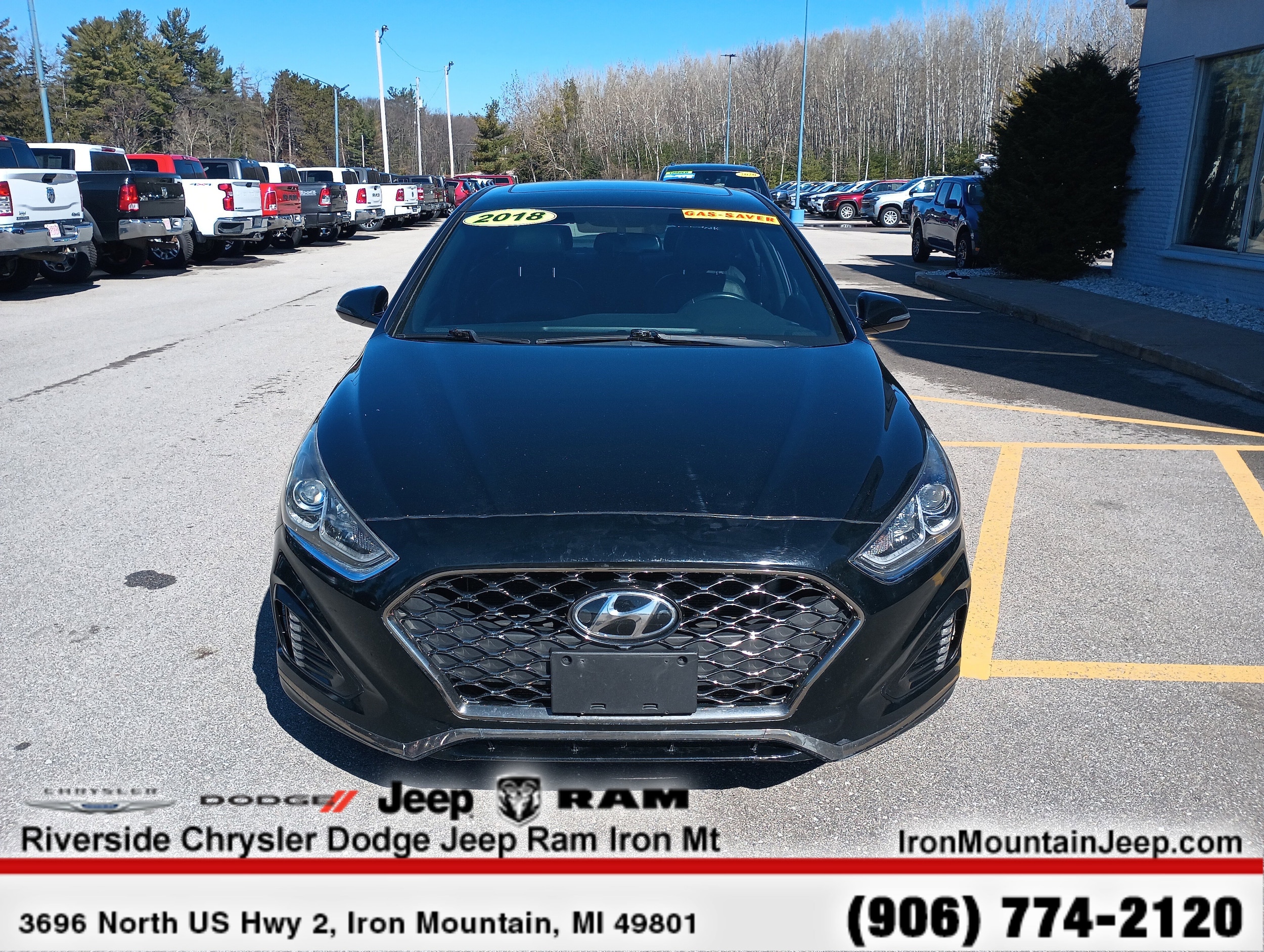Used 2018 Hyundai Sonata Sport with VIN 5NPE34AF2JH689504 for sale in Iron Mountain, MI