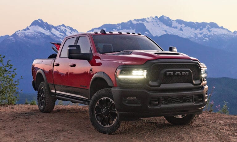 2024 Ram 2500 parked in the mountains