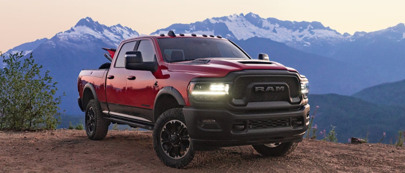 2024 Ram 2500 in the mountains
