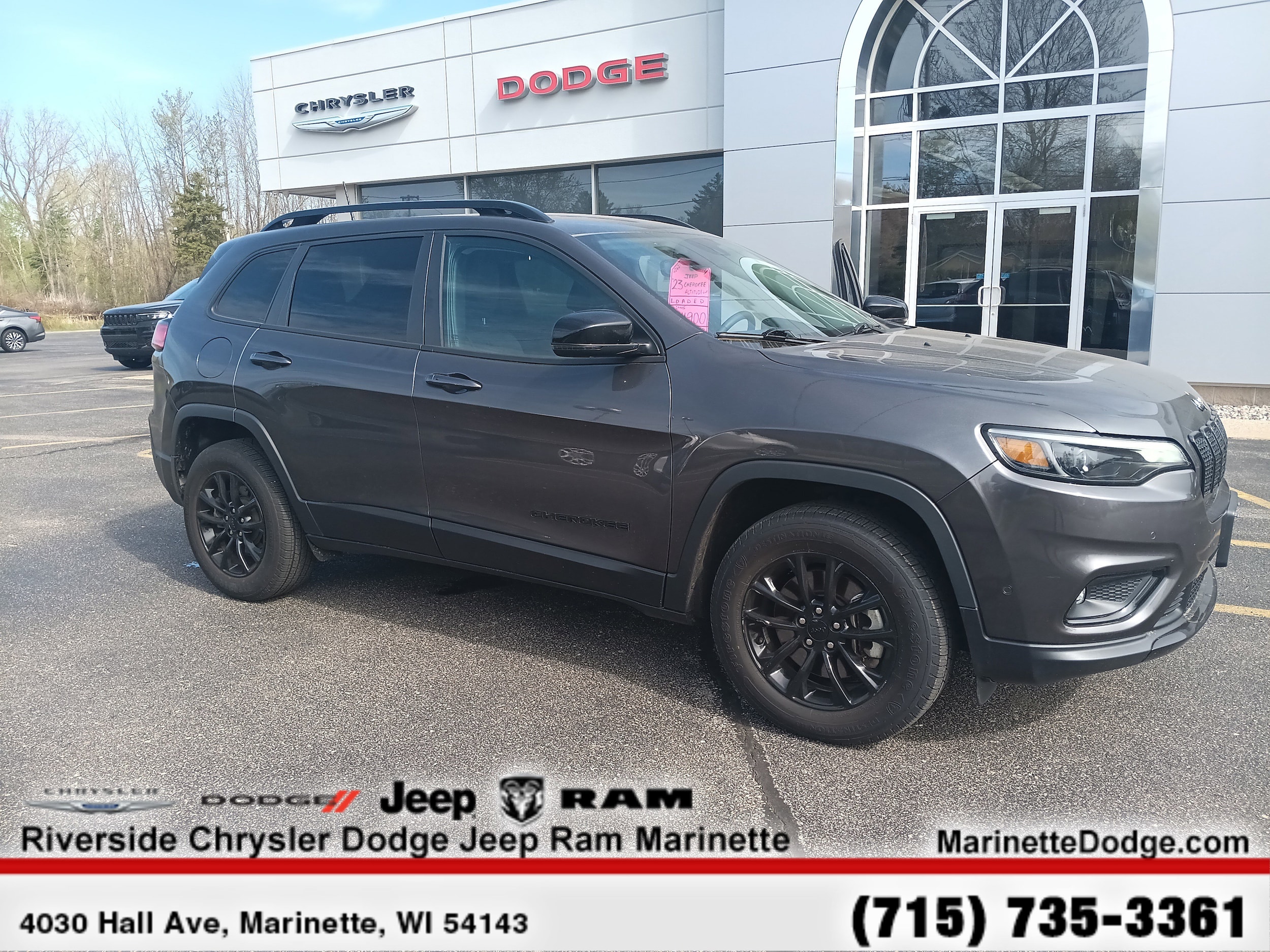 Used 2023 Jeep Cherokee Altitude Lux with VIN 1C4PJMMB5PD112598 for sale in Marinette, WI