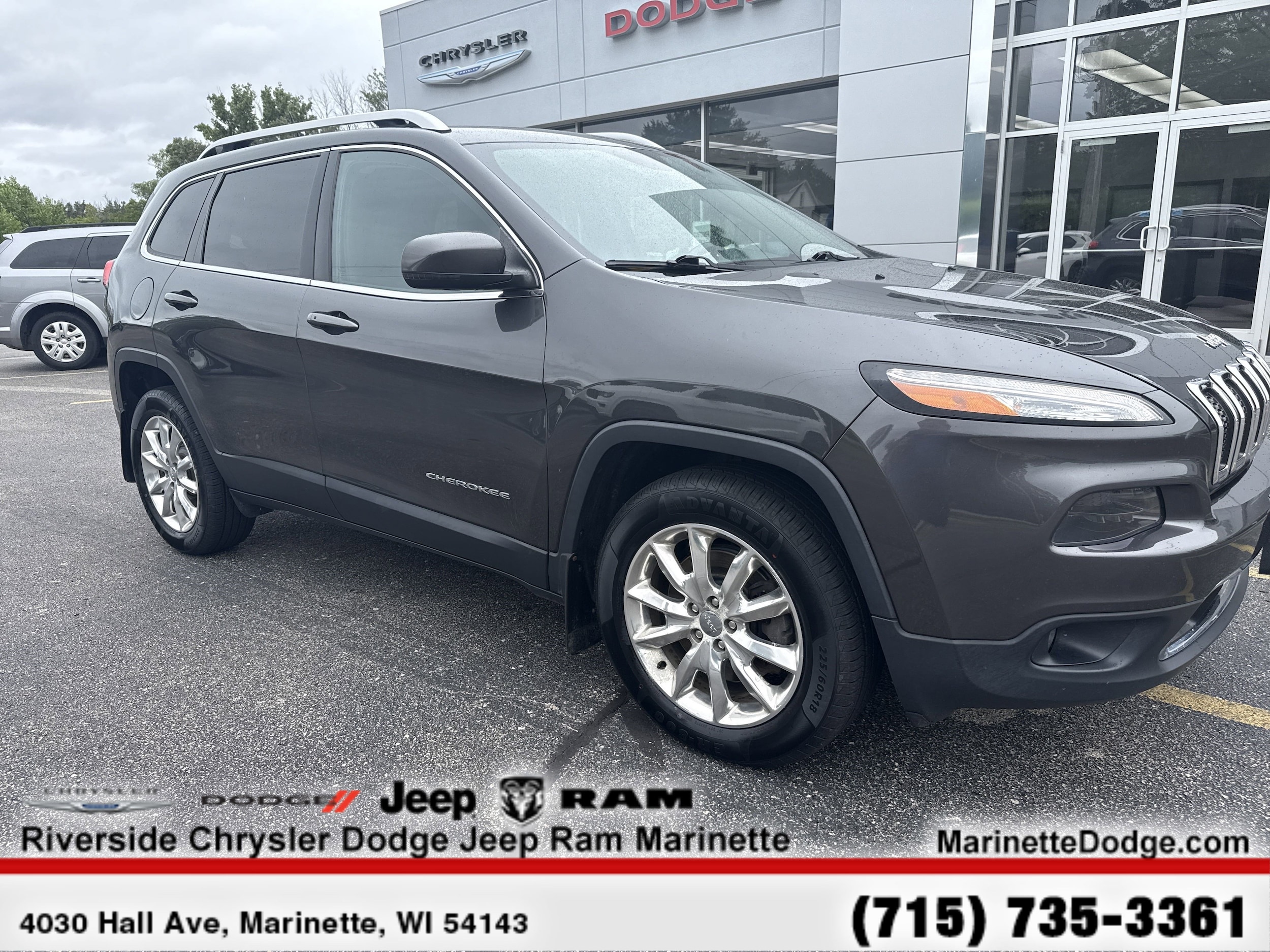 Used 2015 Jeep Cherokee Limited with VIN 1C4PJMDS0FW774088 for sale in Marinette, WI