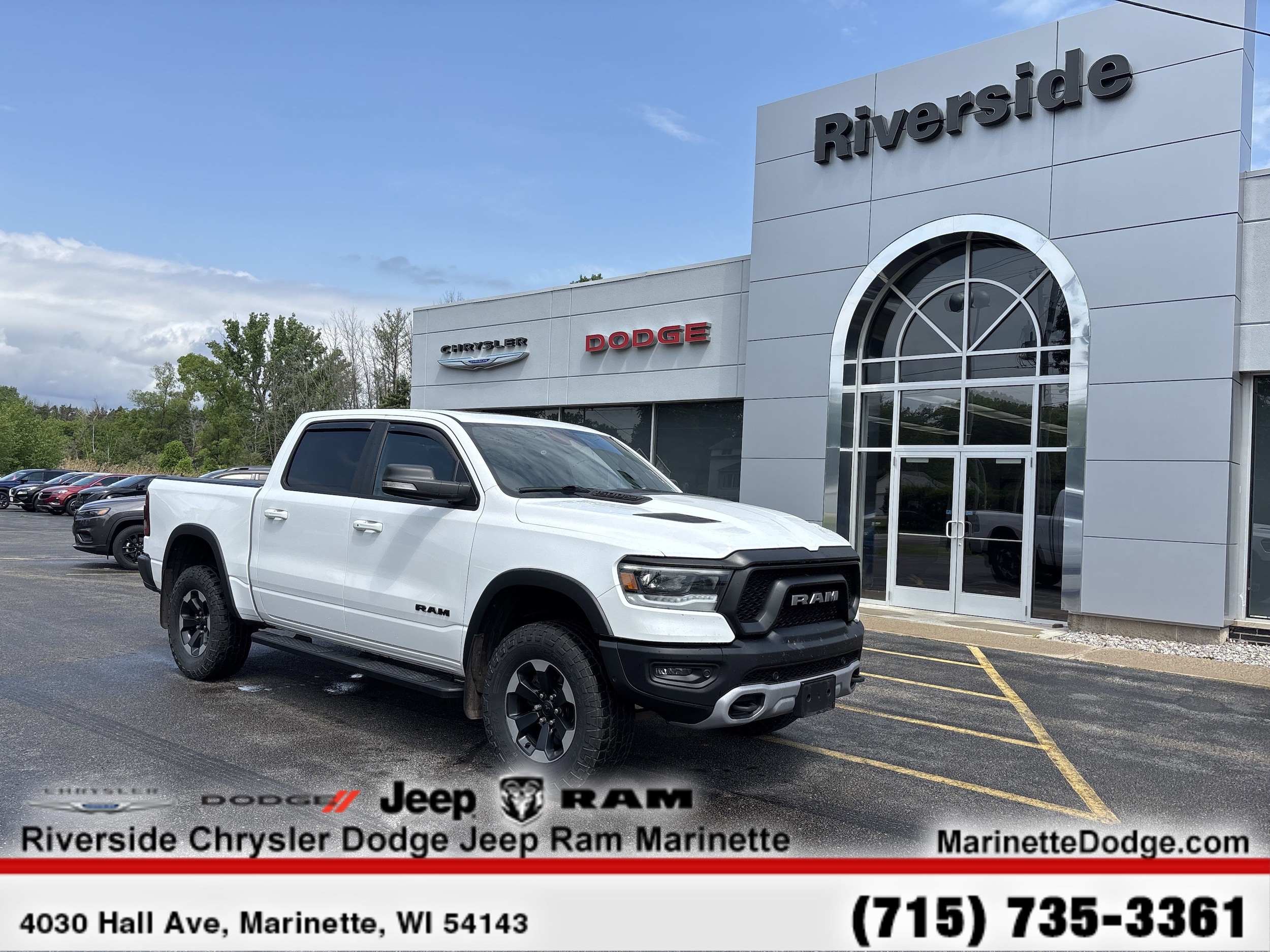 Used 2020 RAM Ram 1500 Rebel with VIN 1C6SRFLTXLN353920 for sale in Marinette, WI