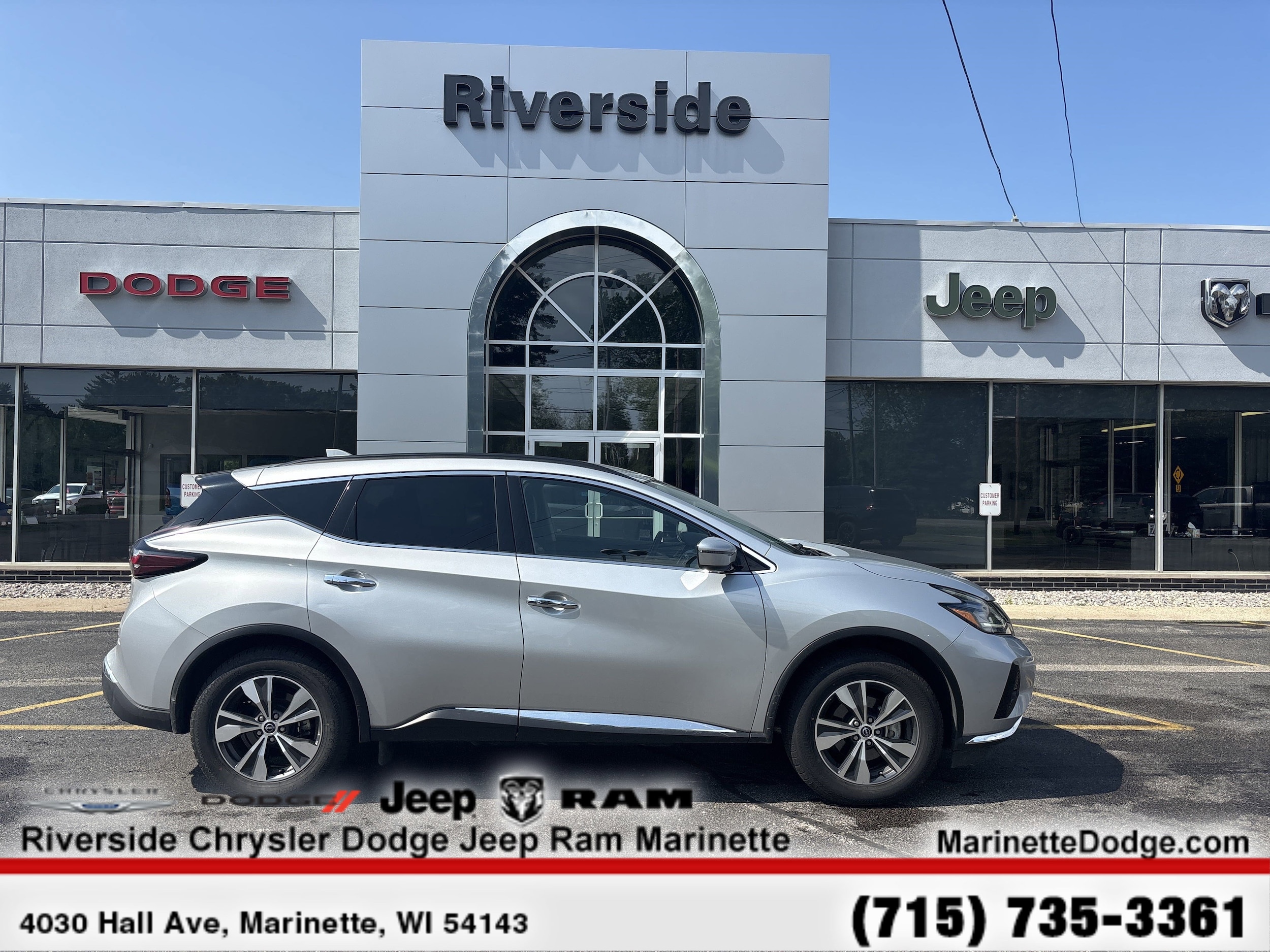 Certified 2023 Nissan Murano SV with VIN 5N1AZ2BS2PC126790 for sale in Marinette, WI