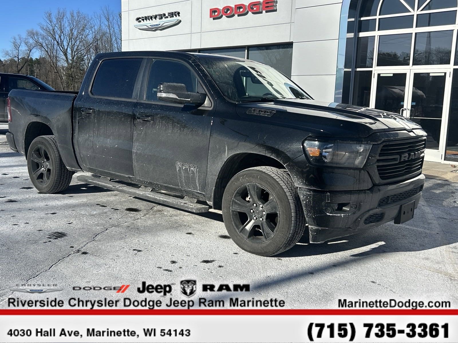 Used 2020 RAM Ram 1500 Pickup Big Horn/Lone Star with VIN 1C6SRFFT0LN330397 for sale in Marinette, WI