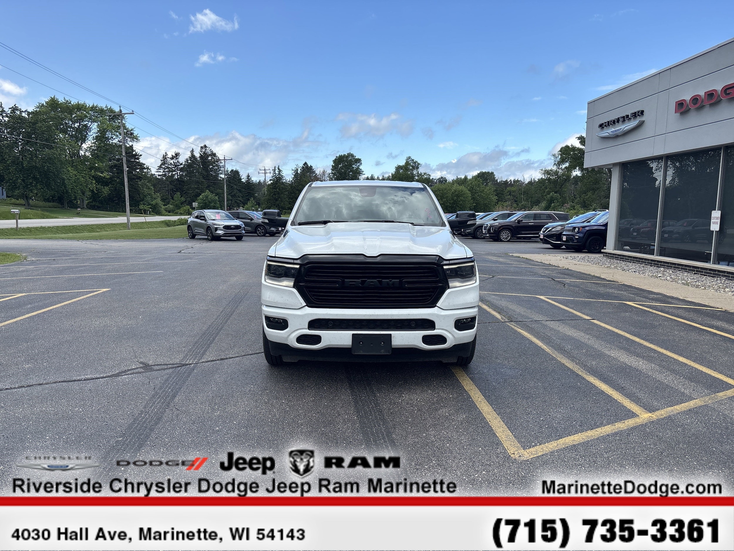 Used 2021 RAM Ram 1500 Pickup Big Horn/Lone Star with VIN 1C6SRFFT1MN585612 for sale in Marinette, WI