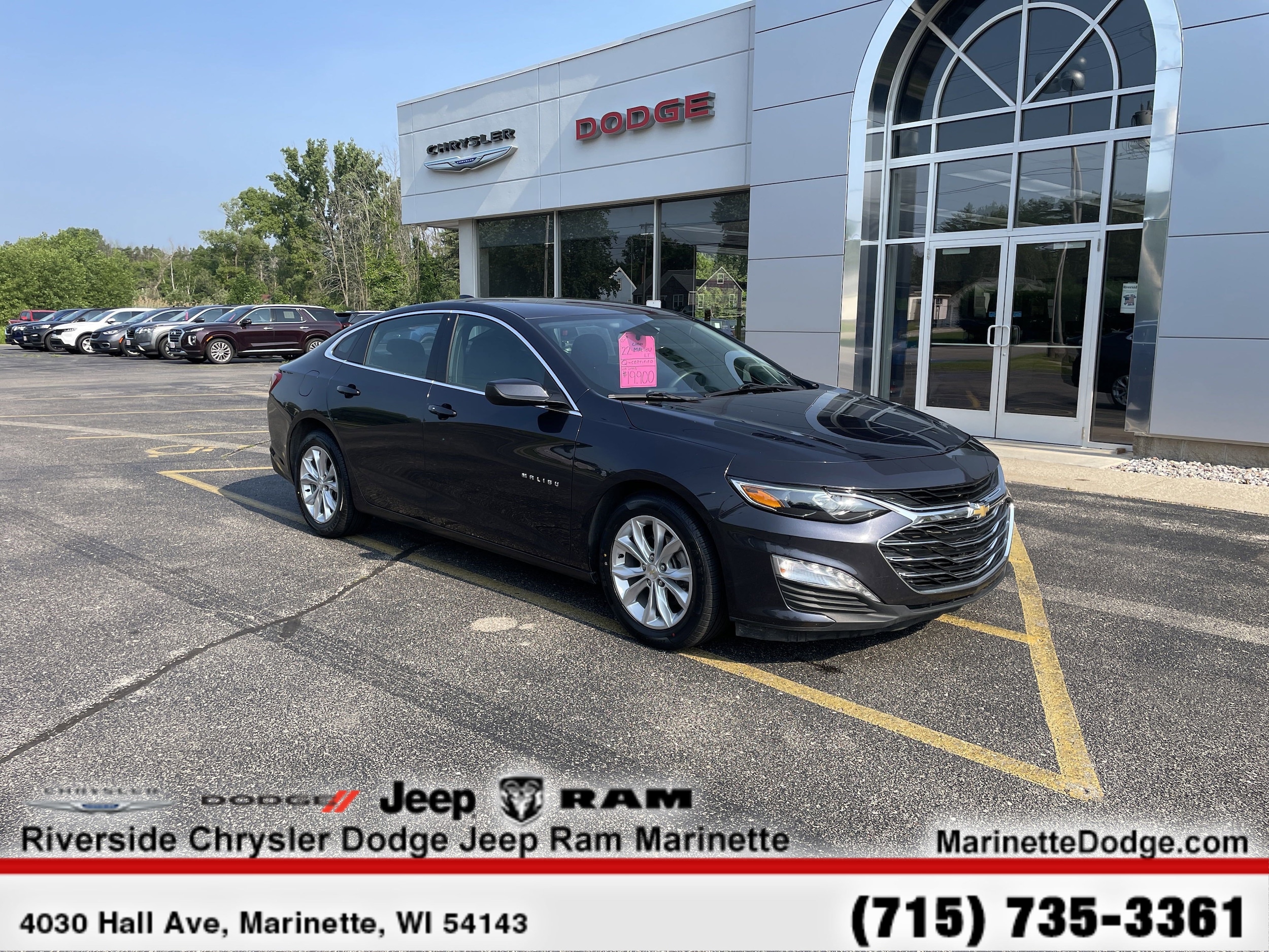 Certified 2022 Chevrolet Malibu 1LT with VIN 1G1ZD5ST5NF118168 for sale in Marinette, WI