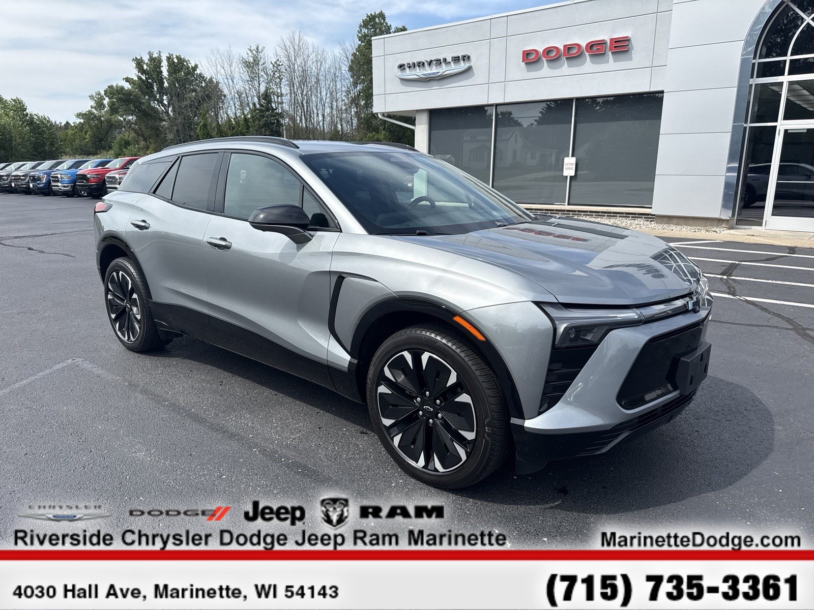 Used 2024 Chevrolet Blazer EV RS with VIN 3GNKDCRJ3RS163538 for sale in Marinette, WI