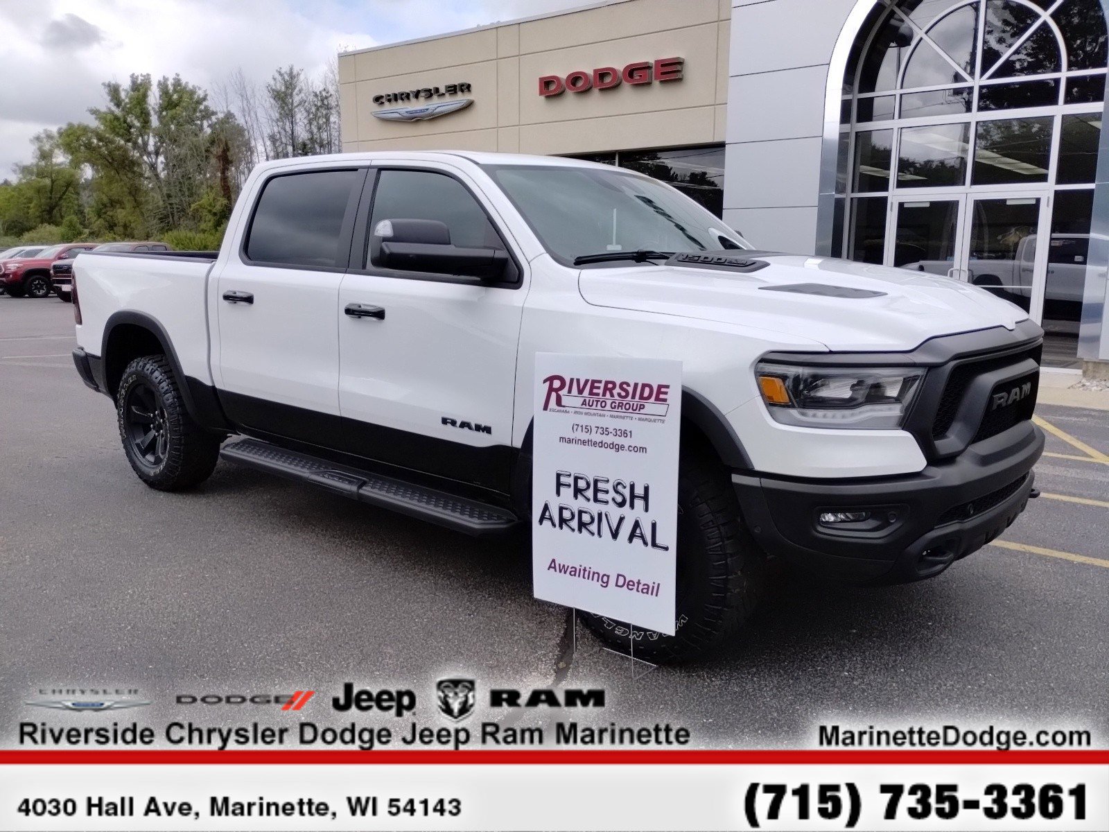 Used 2023 RAM Ram 1500 Rebel with VIN 1C6SRFLT3PN532709 for sale in Marinette, WI