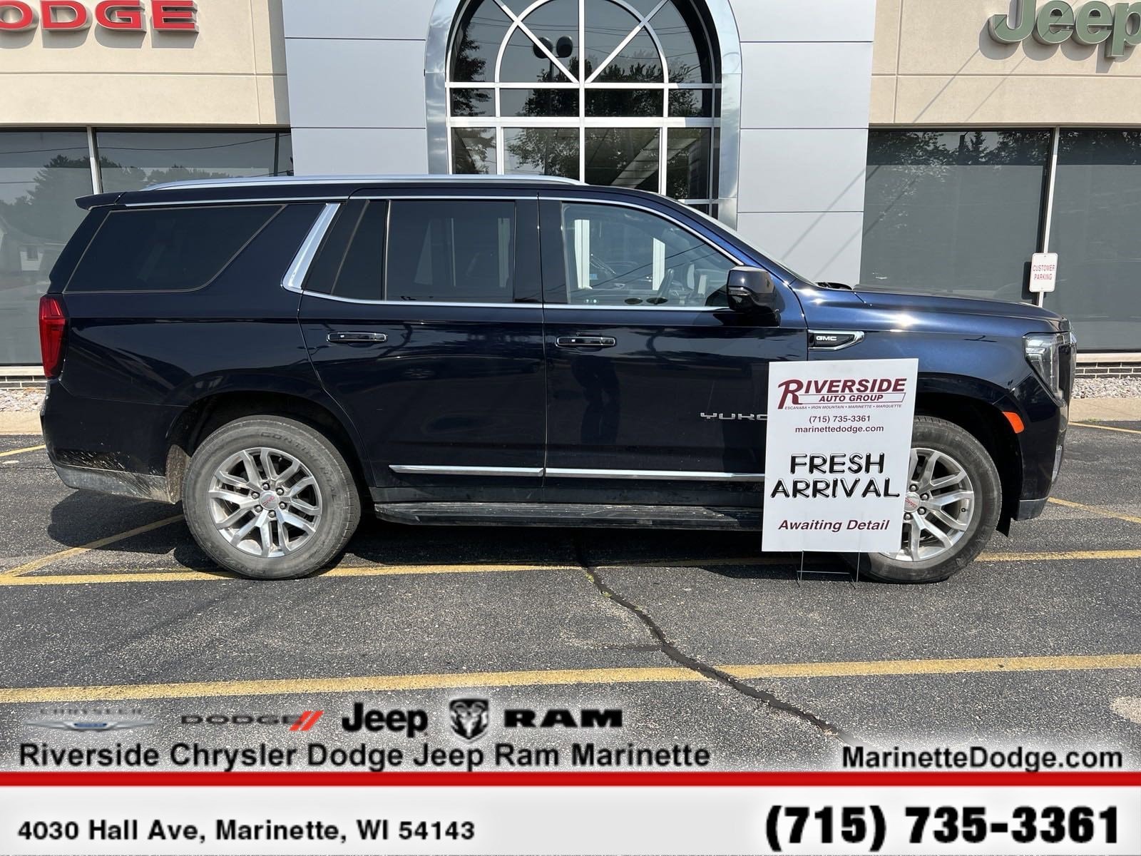 Certified 2022 GMC Yukon SLT with VIN 1GKS2BKD6NR220636 for sale in Marinette, WI