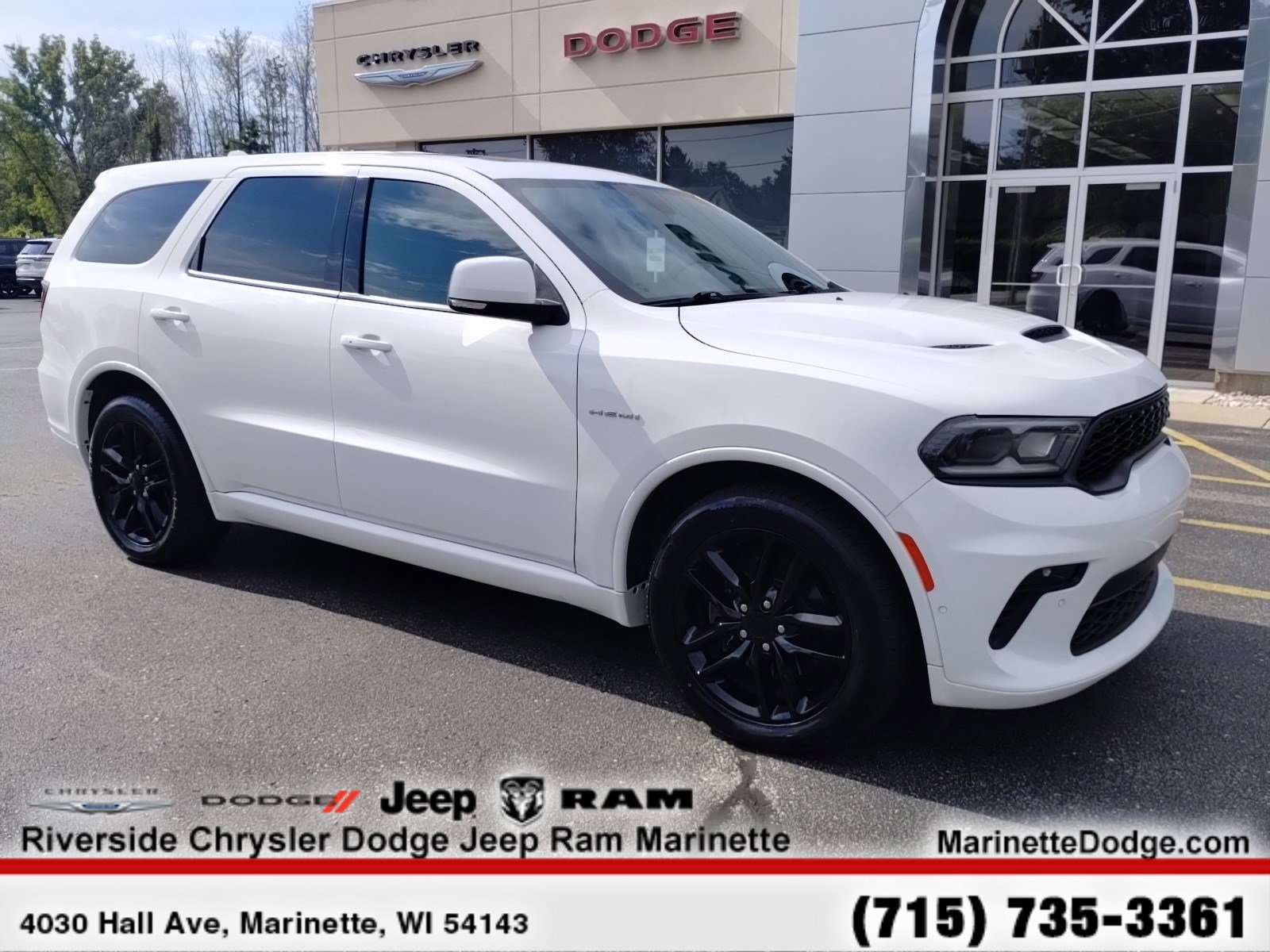 Certified 2021 Dodge Durango R/T with VIN 1C4SDJCT3MC555604 for sale in Marinette, WI