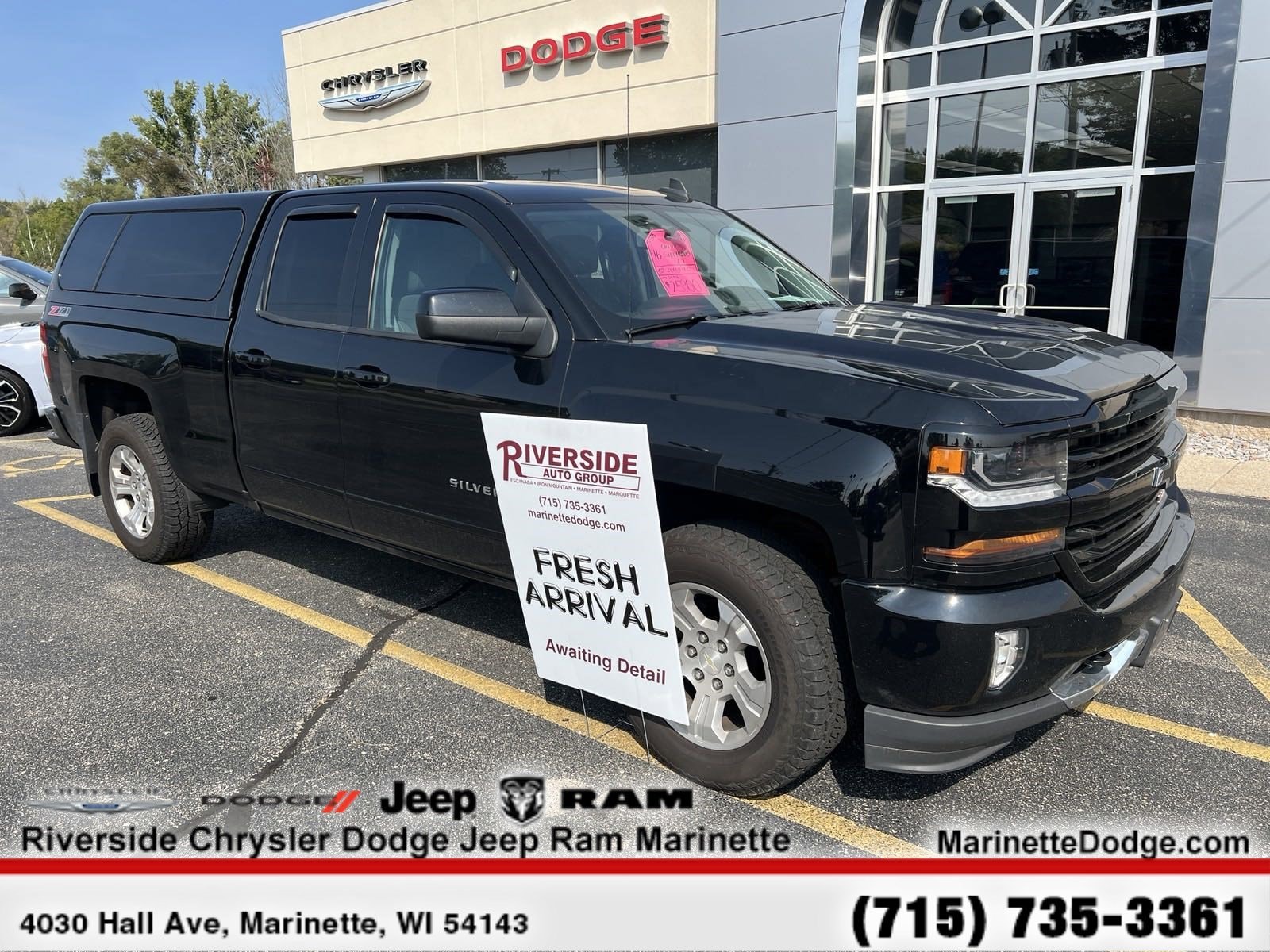 Certified 2016 Chevrolet Silverado 1500 LT with VIN 1GCVKREC0GZ258919 for sale in Marinette, WI