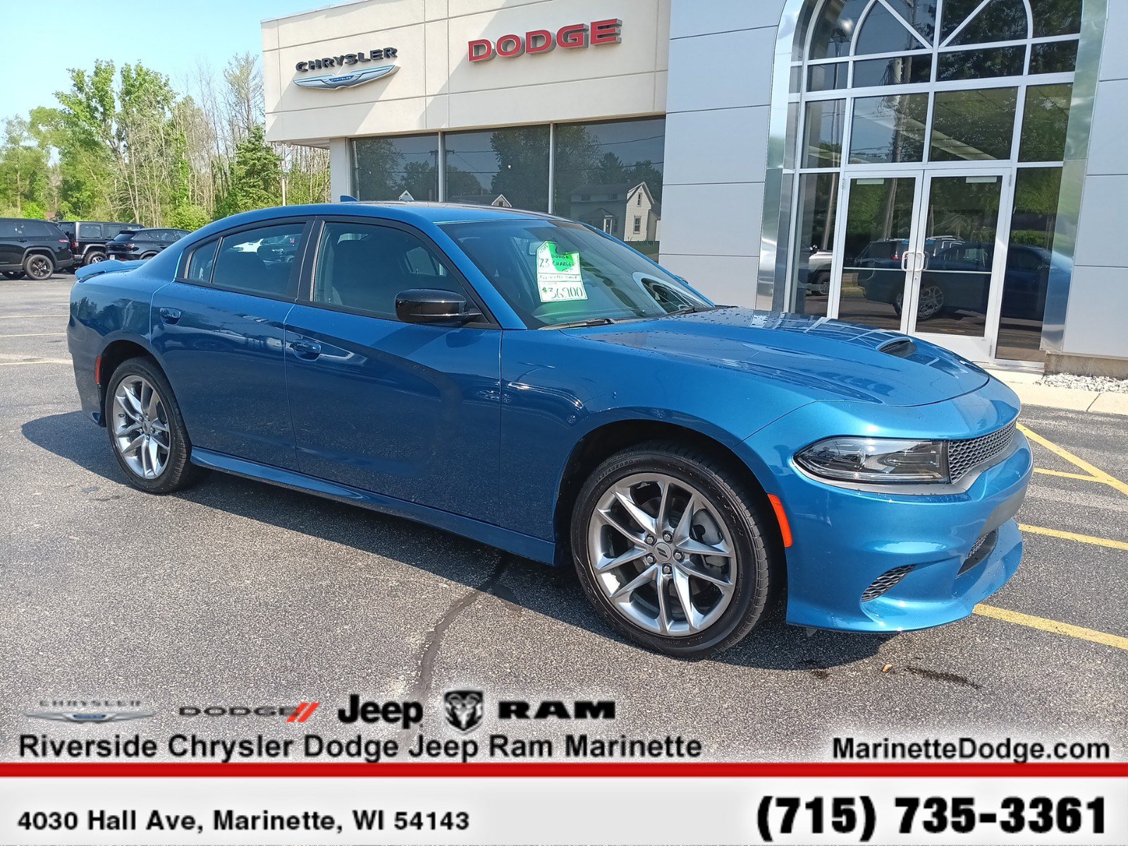 Used 2023 Dodge Charger GT with VIN 2C3CDXMG5PH581555 for sale in Marinette, WI