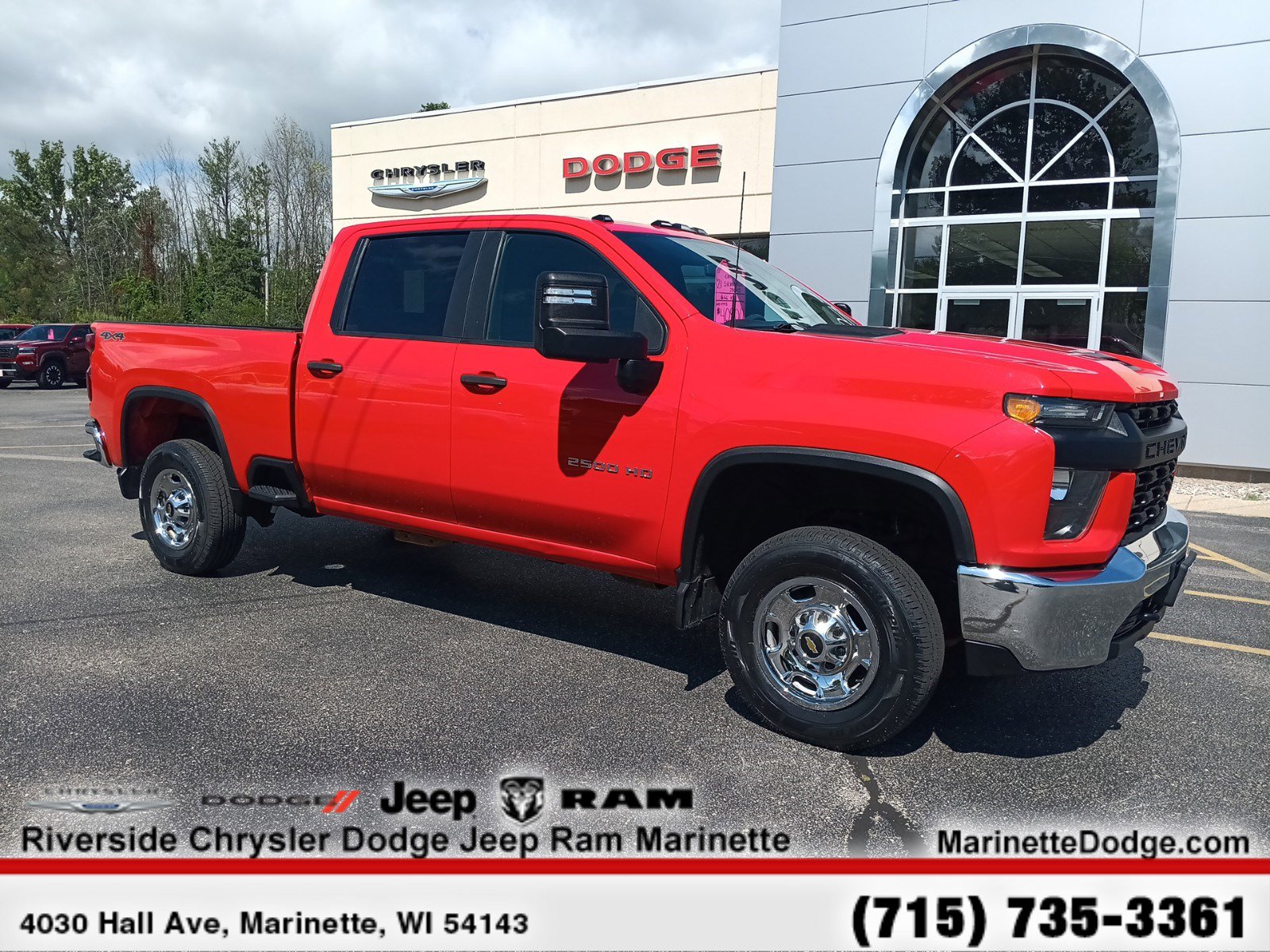 Used 2021 Chevrolet Silverado 2500HD Work Truck with VIN 1GC4YLE73MF136174 for sale in Marinette, WI