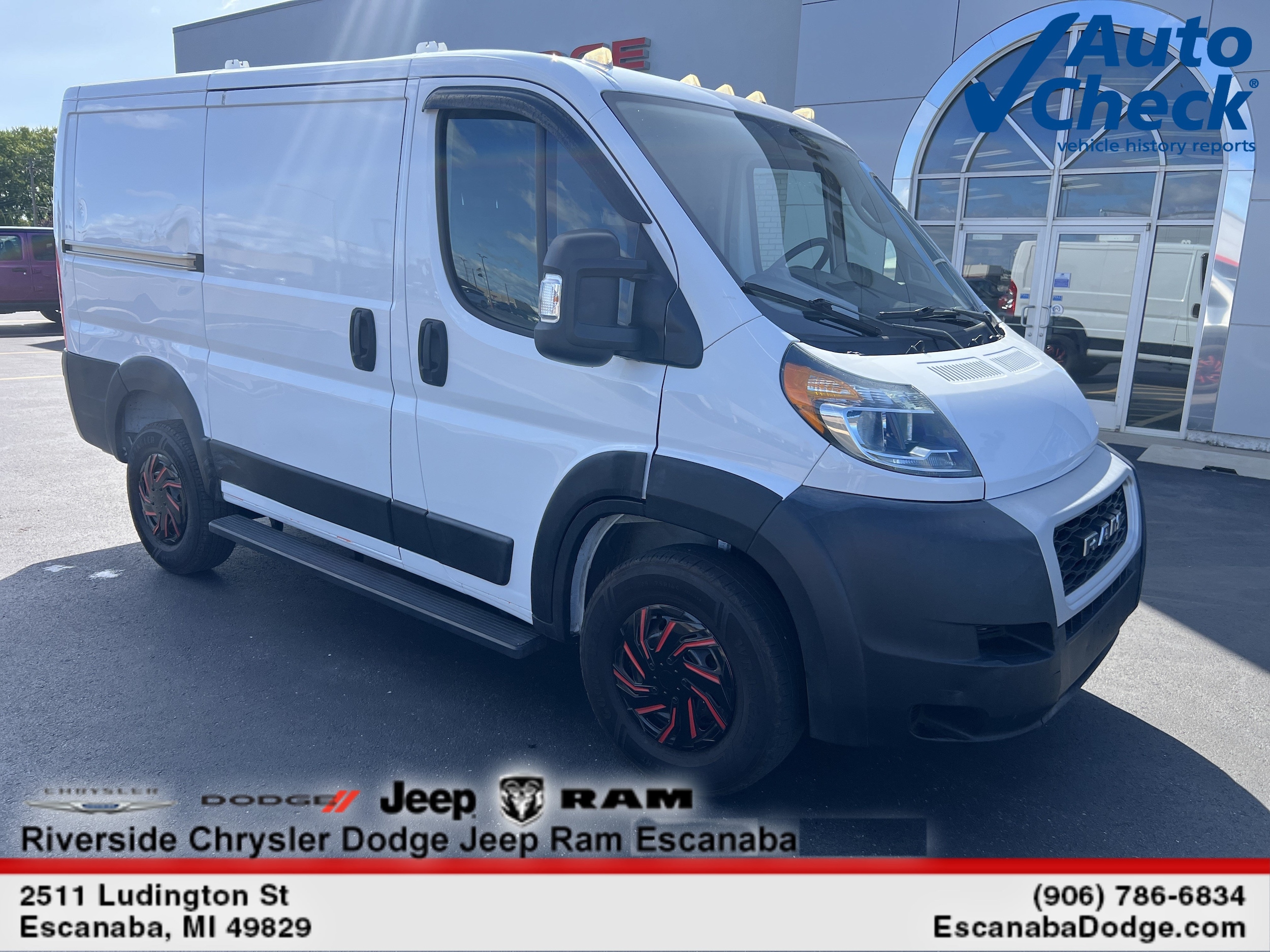 Certified 2020 RAM ProMaster Cargo Van Base with VIN 3C6TRVNG3LE139032 for sale in Escanaba, MI