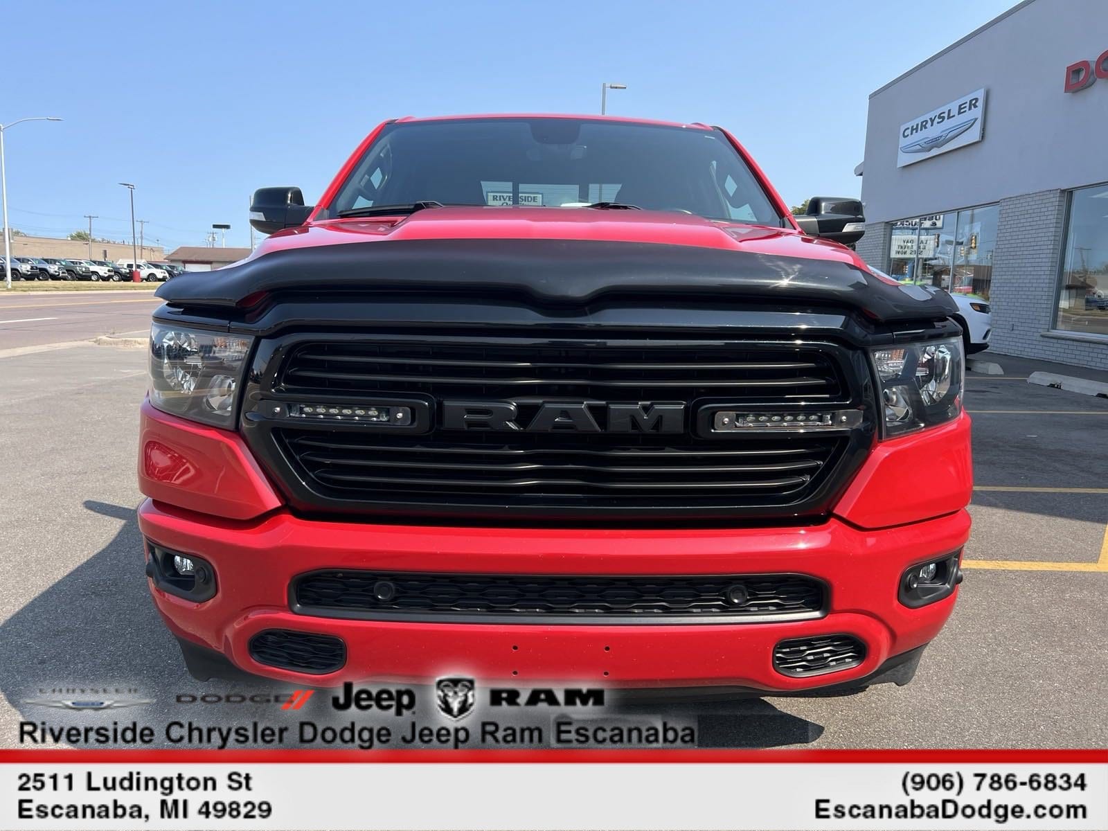 Used 2021 RAM Ram 1500 Pickup Big Horn/Lone Star with VIN 1C6SRFBT9MN792352 for sale in Escanaba, MI