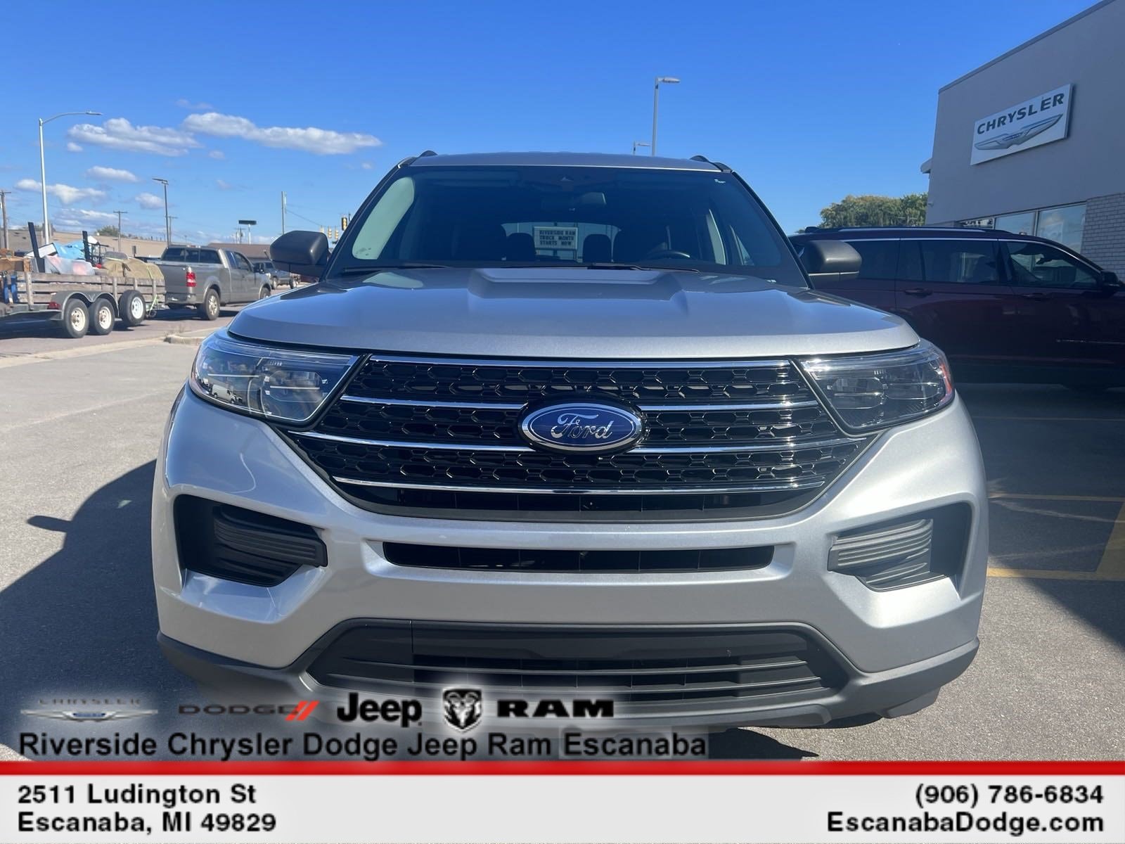 Used 2021 Ford Explorer XLT with VIN 1FMSK8DH6MGA60004 for sale in Escanaba, MI