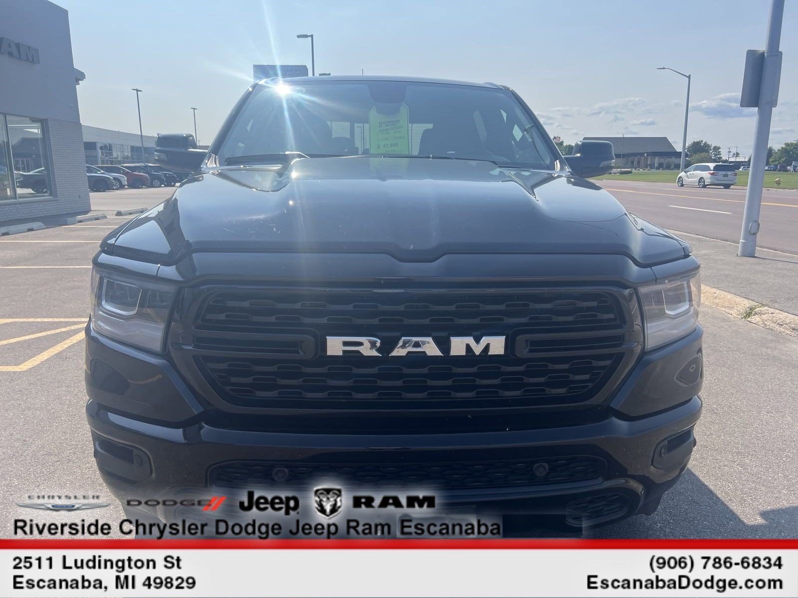 Used 2023 RAM Ram 1500 Pickup Big Horn/Lone Star with VIN 1C6SRFFT7PN704526 for sale in Escanaba, MI