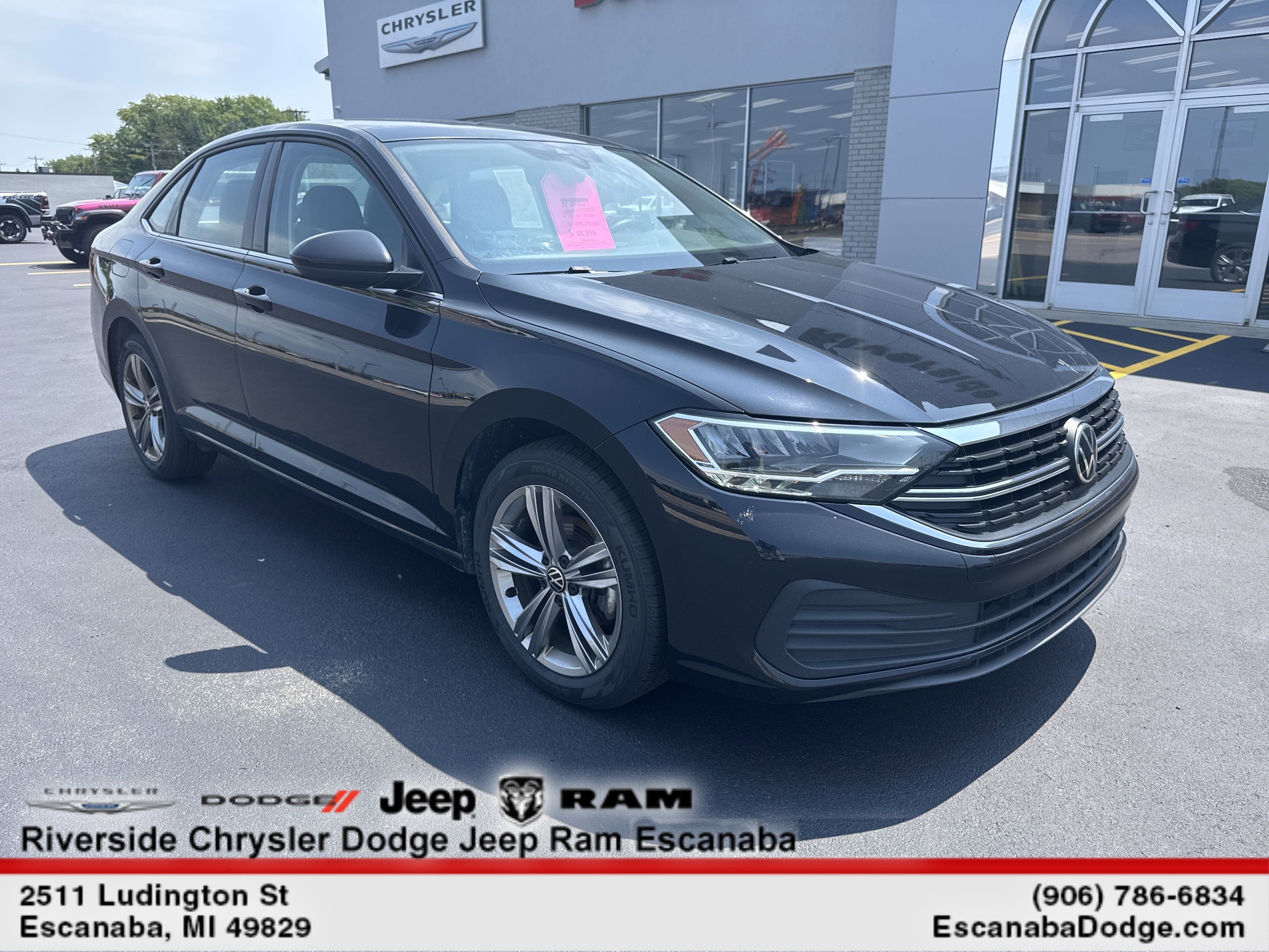 Certified 2022 Volkswagen Jetta SE with VIN 3VW7M7BU2NM016956 for sale in Marinette, WI