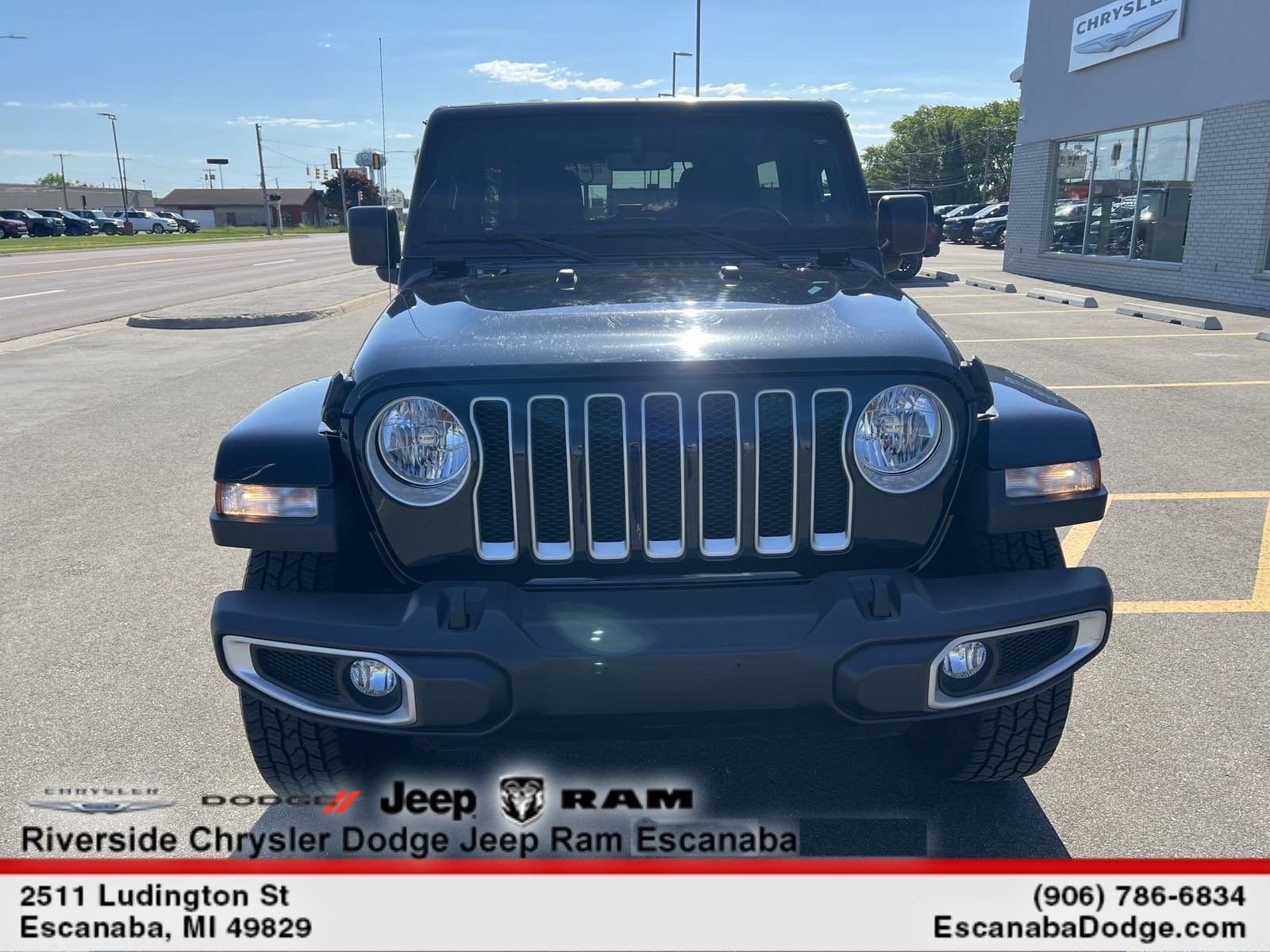 Certified 2022 Jeep Wrangler Unlimited Sahara with VIN 1C4HJXEN2NW250969 for sale in Escanaba, MI