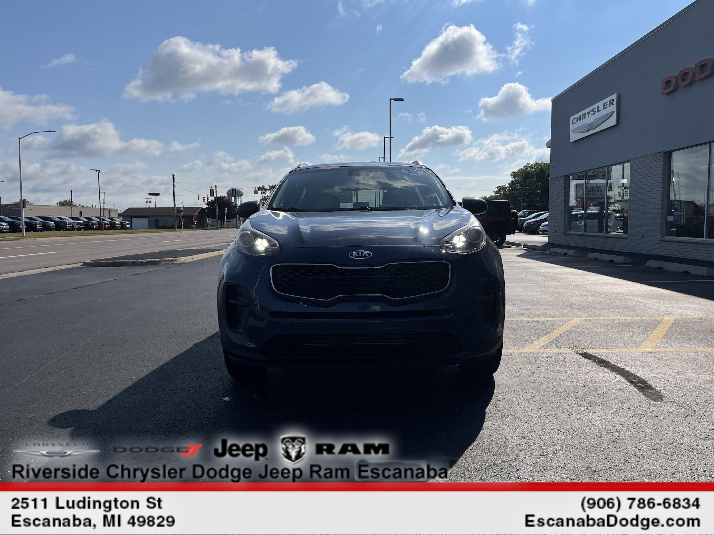 Used 2017 Kia Sportage LX with VIN KNDPM3AC1H7229836 for sale in Escanaba, MI