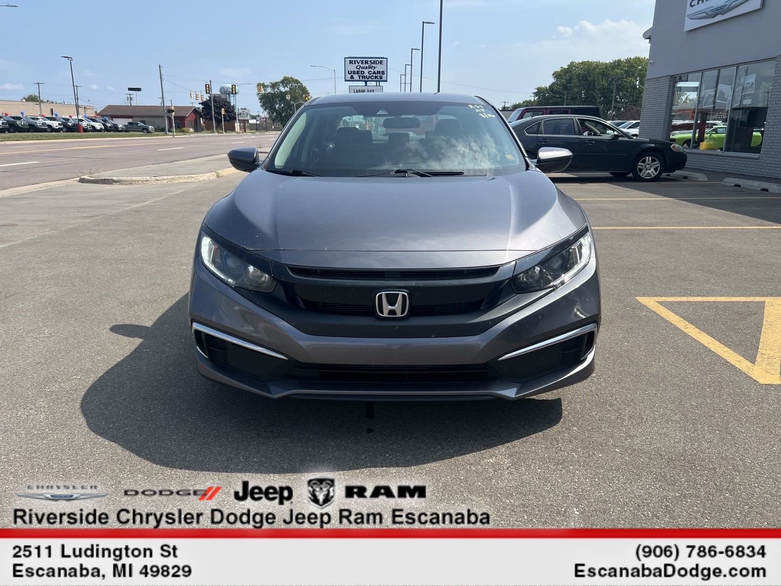 Certified 2019 Honda Civic LX with VIN 2HGFC2F66KH602569 for sale in Escanaba, MI