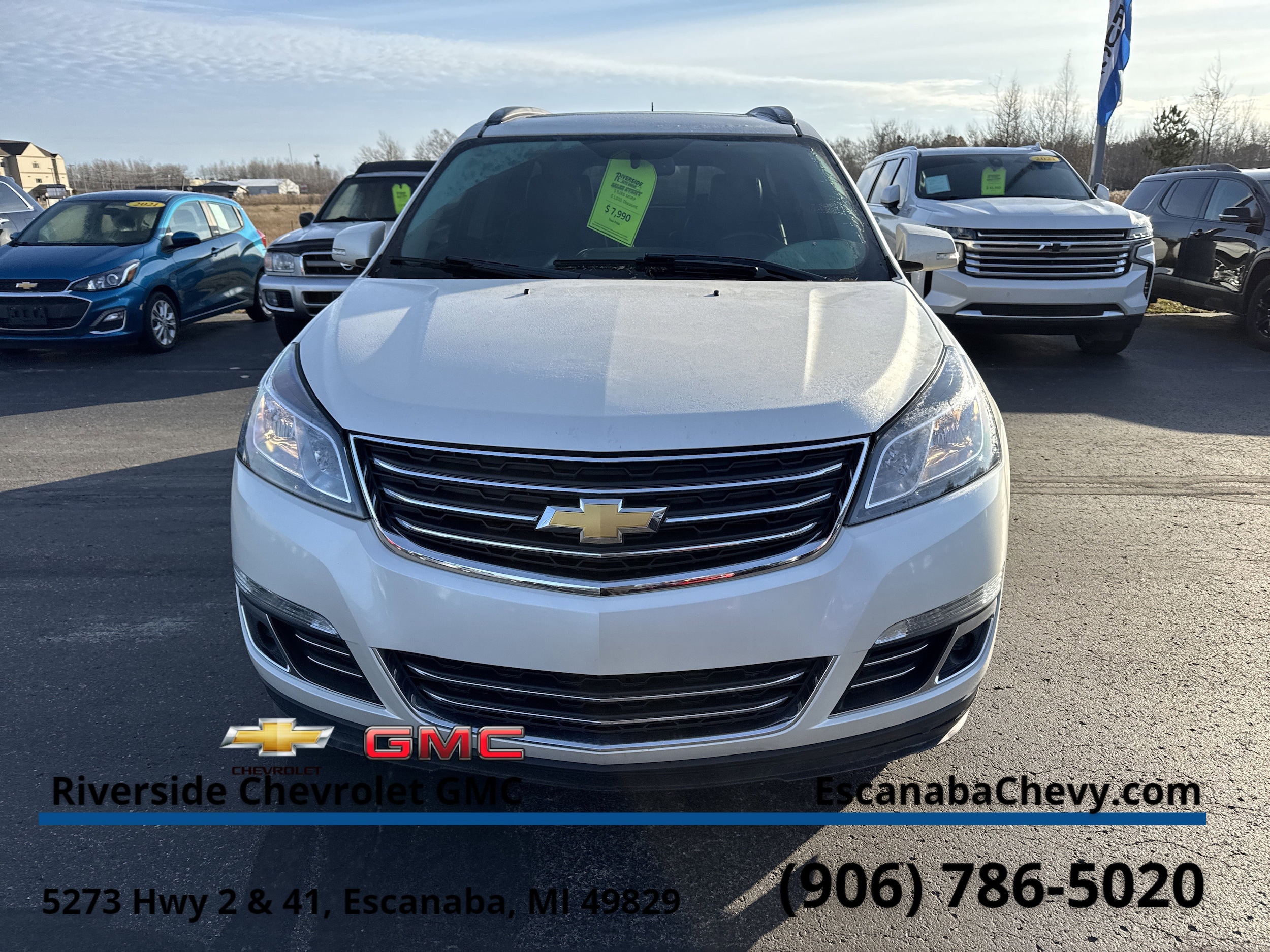 Used 2013 Chevrolet Traverse LTZ with VIN 1GNKVLKD6DJ259546 for sale in Escanaba, MI
