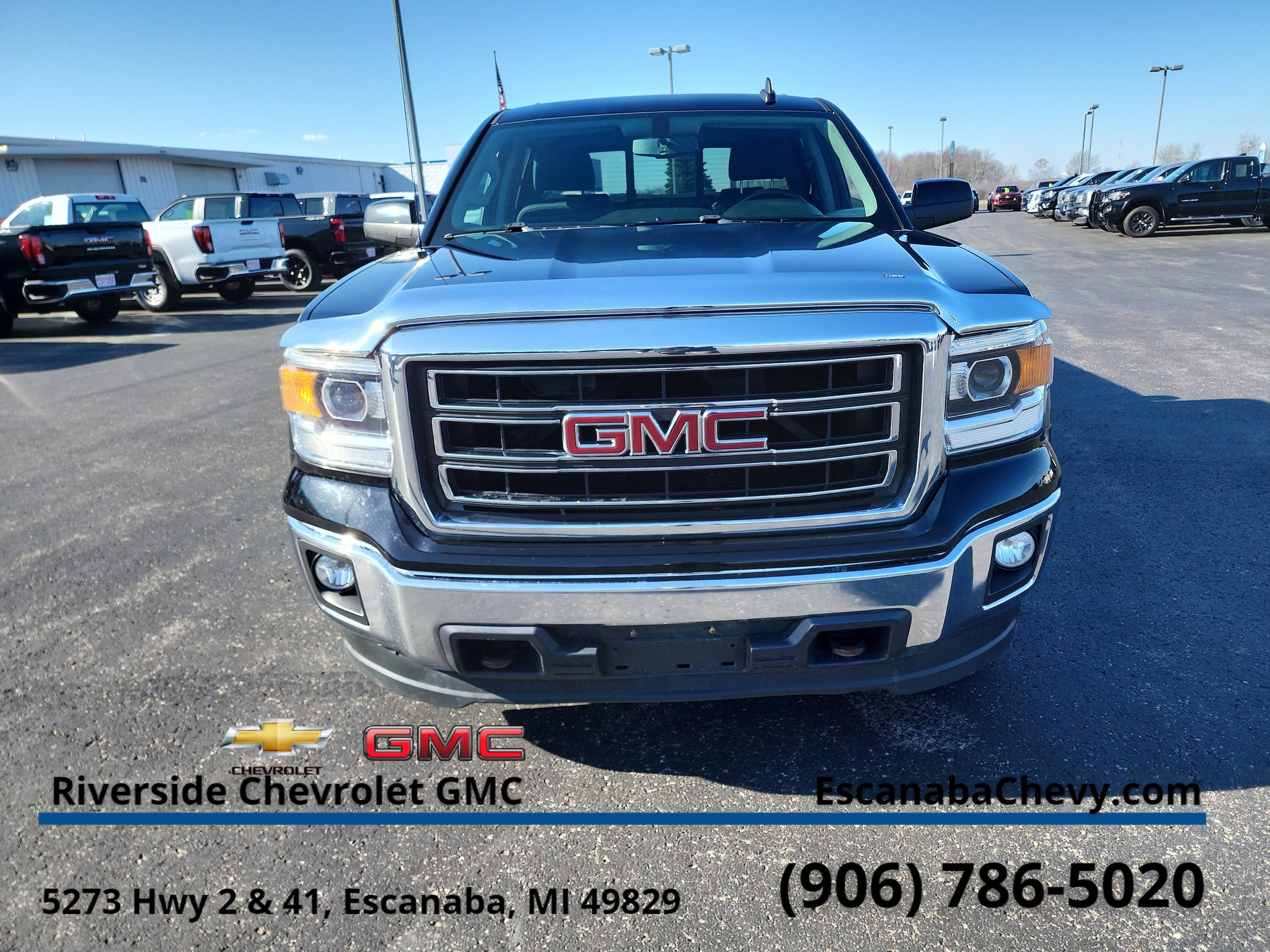 Used 2015 GMC Sierra 1500 SLE with VIN 3GTU2UECXFG423260 for sale in Escanaba, MI