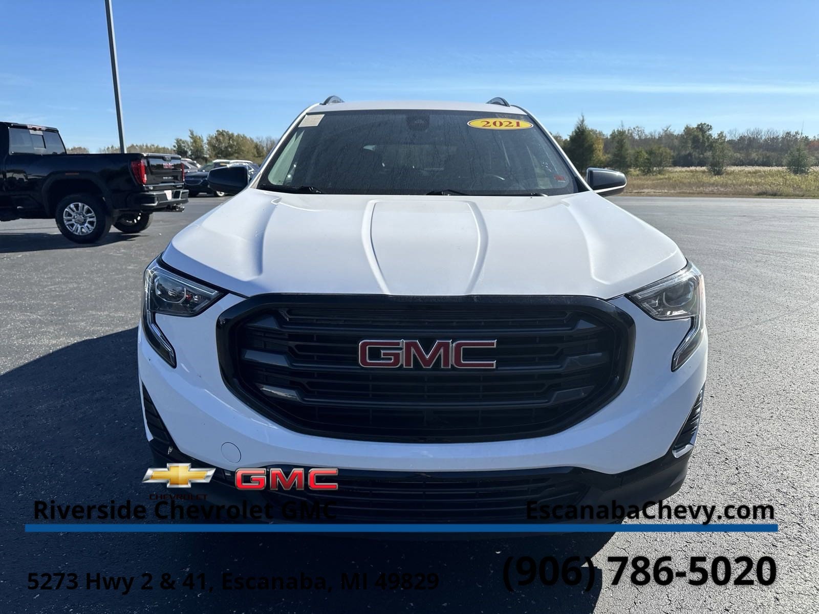Certified 2021 GMC Terrain SLE with VIN 3GKALTEV0ML317713 for sale in Escanaba, MI