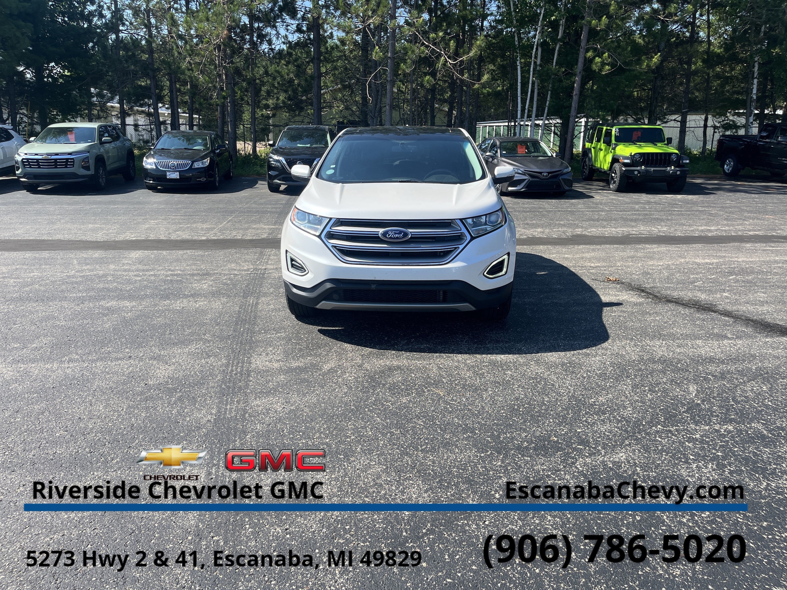 Used 2016 Ford Edge SEL with VIN 2FMPK4J88GBB28592 for sale in Escanaba, MI