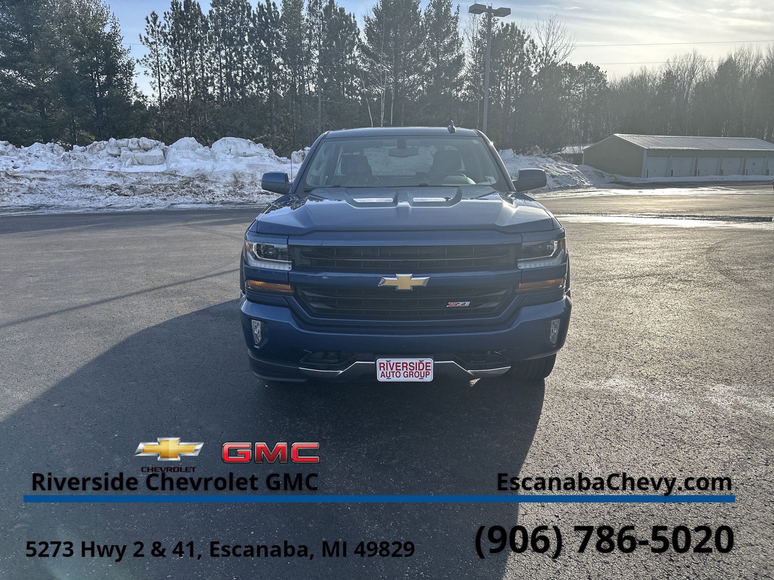 Used 2018 Chevrolet Silverado 1500 LT Z71 with VIN 1GCVKREC6JZ147153 for sale in Escanaba, MI