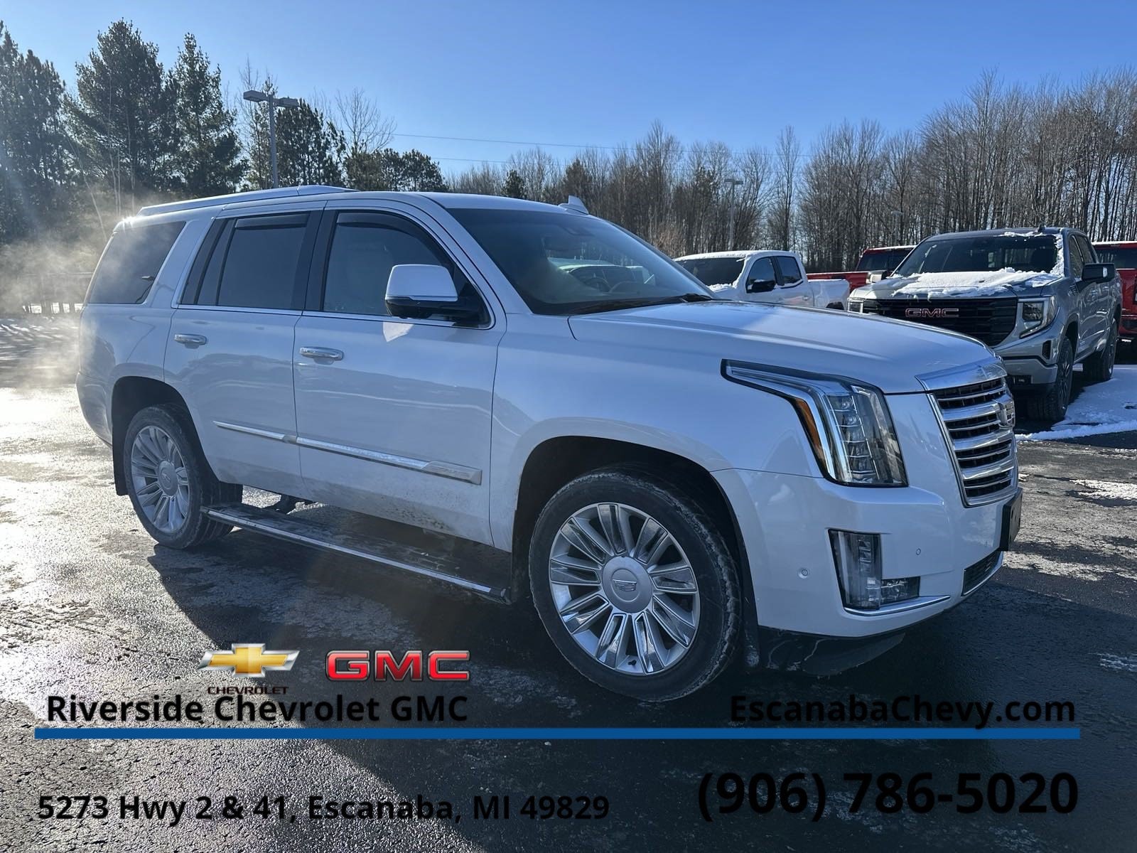 Certified 2019 Cadillac Escalade Platinum with VIN 1GYS4DKJ0KR237915 for sale in Escanaba, MI