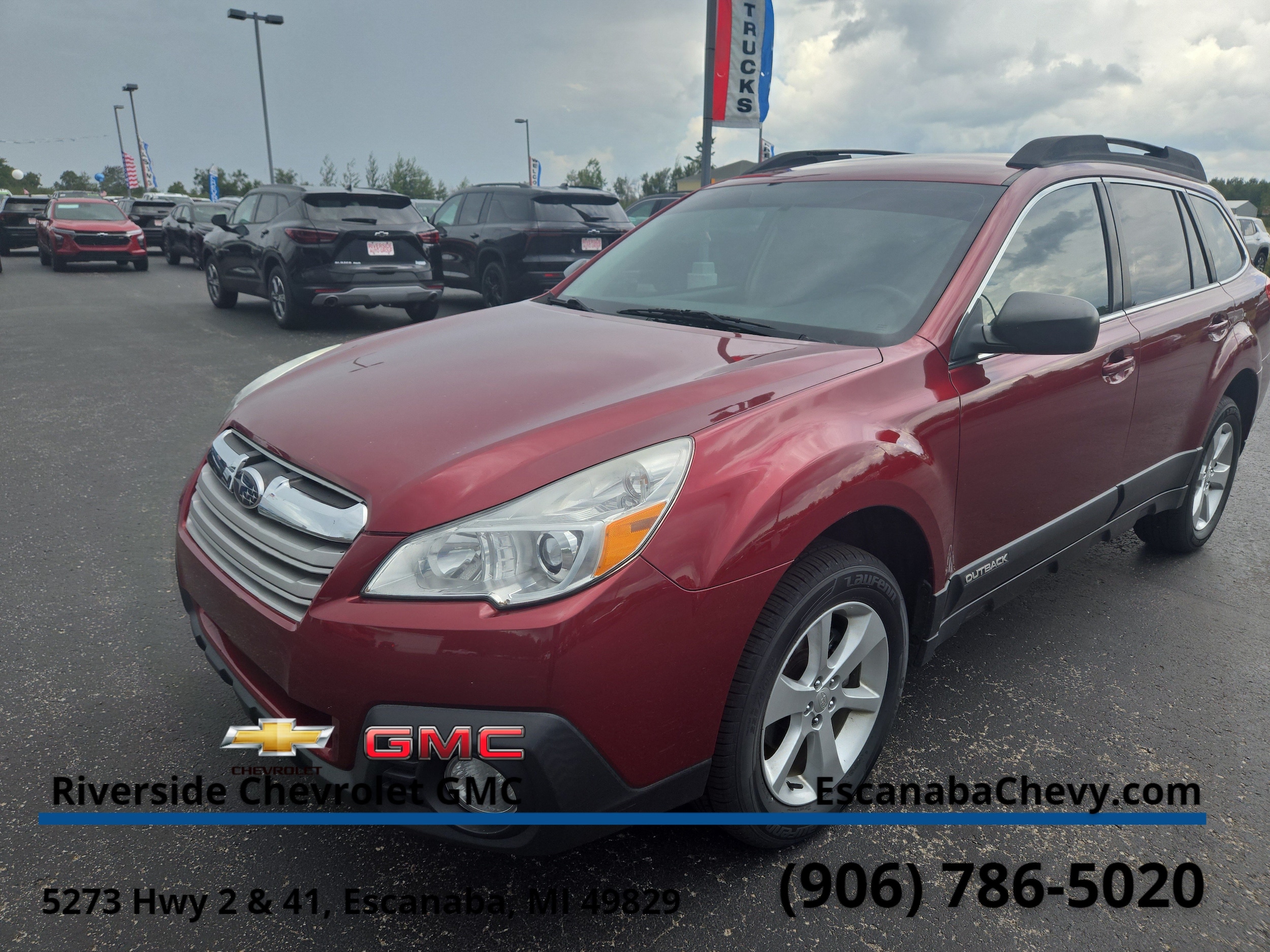 Used 2014 Subaru Outback Base with VIN 4S4BRCAC8E3240133 for sale in Marquette, MI