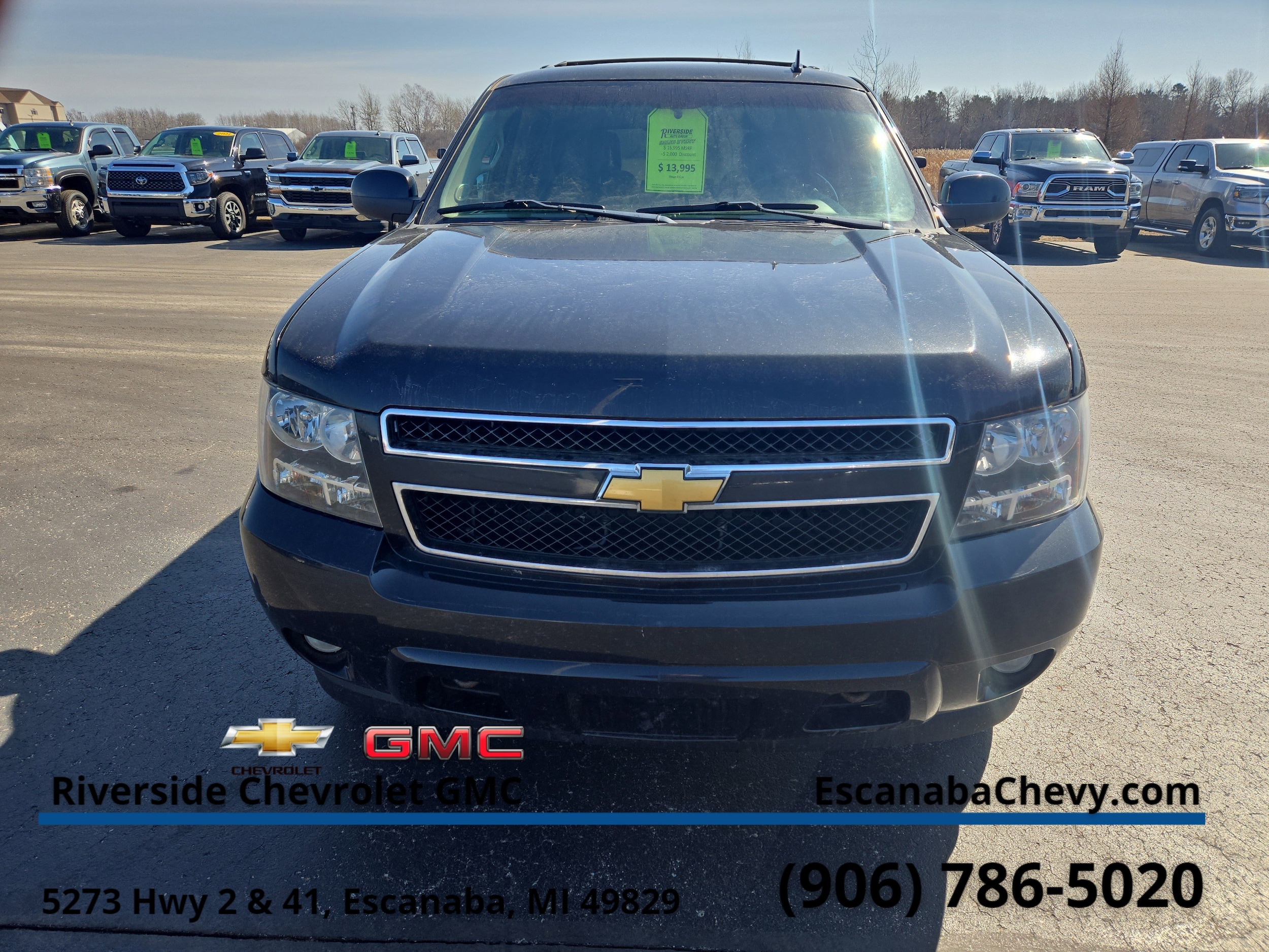 Used 2013 Chevrolet Tahoe LT with VIN 1GNSKBE08DR327326 for sale in Escanaba, MI